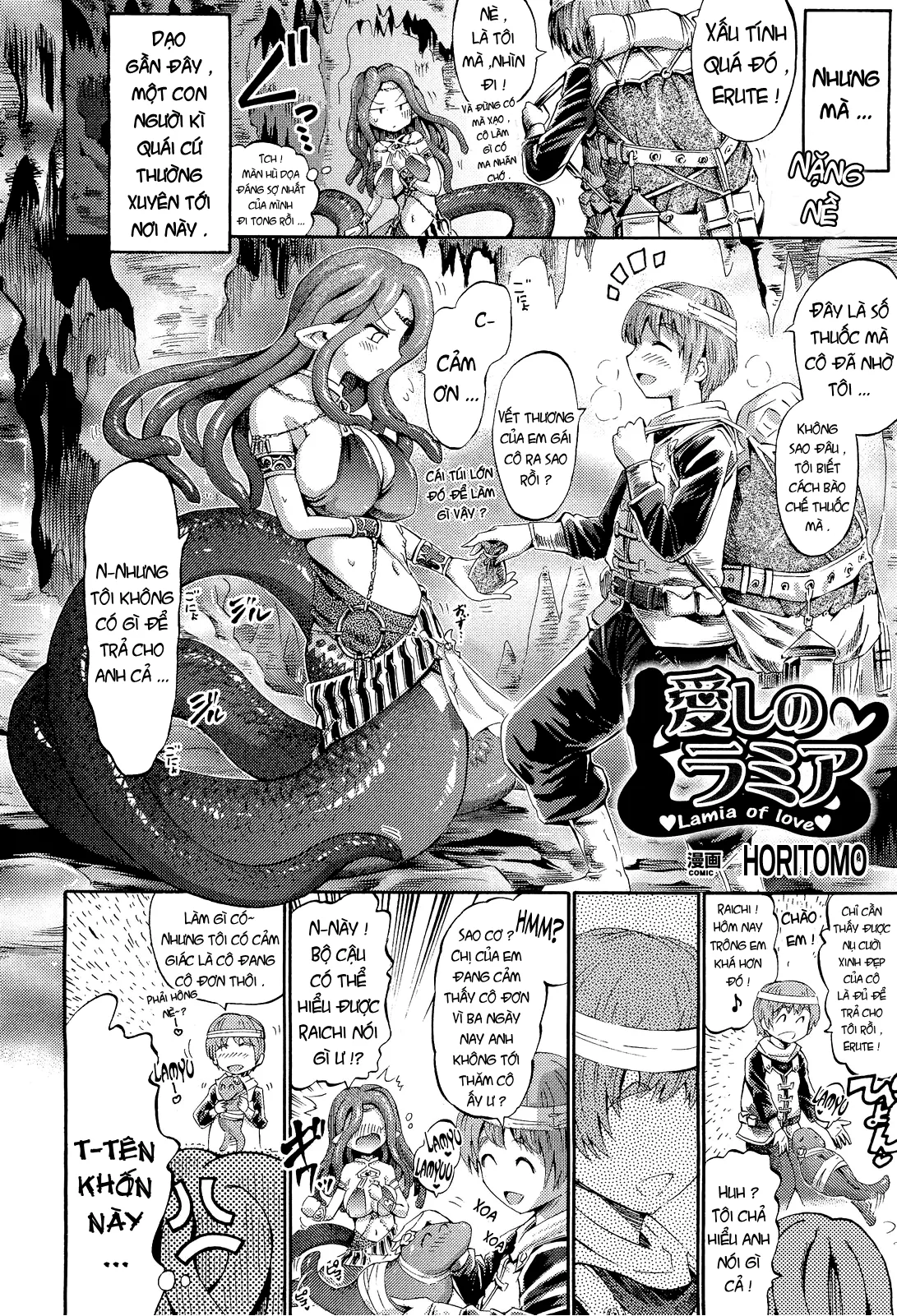 HentaiVN.net - Ảnh 3 - Tình yêu của nàng Lamia [Lamia of Love] - Chap 1
