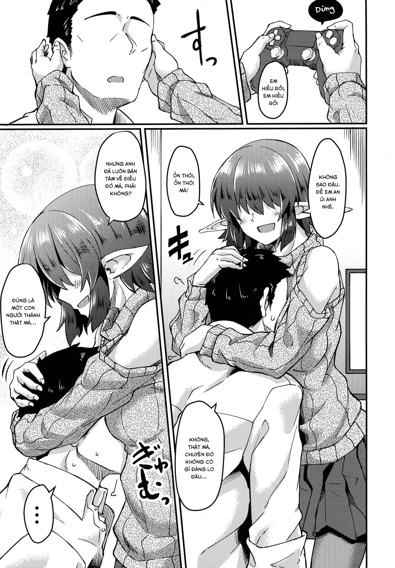 HentaiVN.net - Ảnh 7 - Sống chung một mái nhà cùng cô nàng Elf tóc che mắt [Mekakure Elf-san no Iru Seikatsu; Living with an Elf Whose Hair Hides Her Eyes; メカクレエルフさんの居る生活] - Chap 1