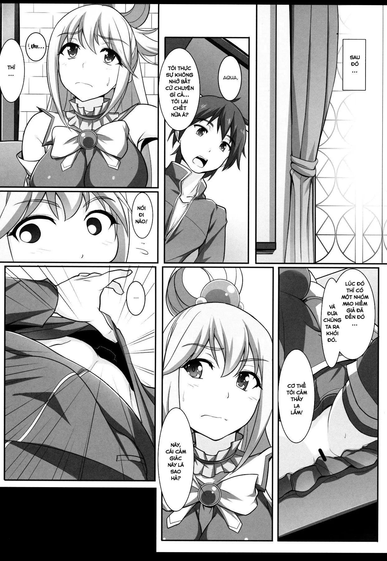 HentaiVN.net - Ảnh 25 - Mizu no Megami-sama no Junan (Kono Subarashii Sekai ni Syukufuku o!) [A Water Goddess's Suffering] - Chap 1