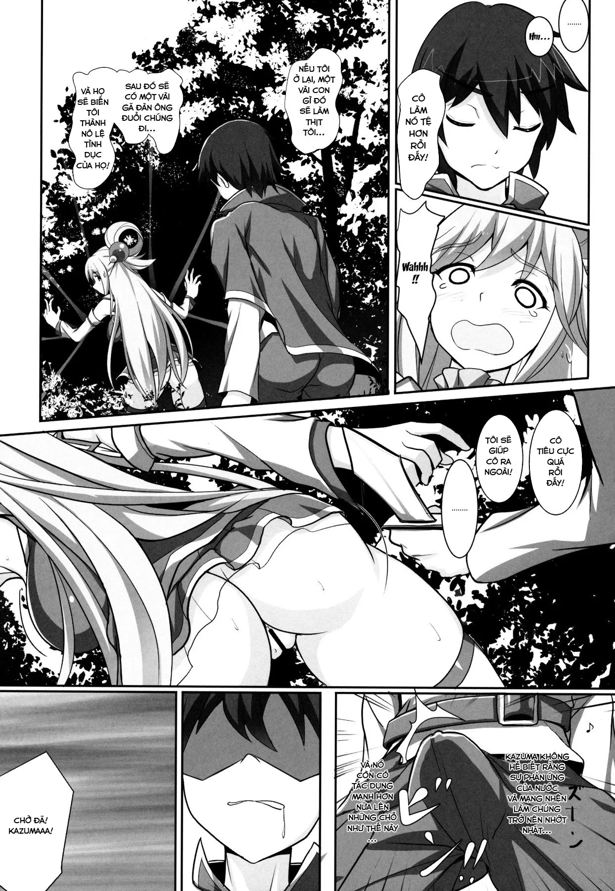 HentaiVN.net - Ảnh 7 - Mizu no Megami-sama no Junan (Kono Subarashii Sekai ni Syukufuku o!) [A Water Goddess's Suffering] - Chap 1