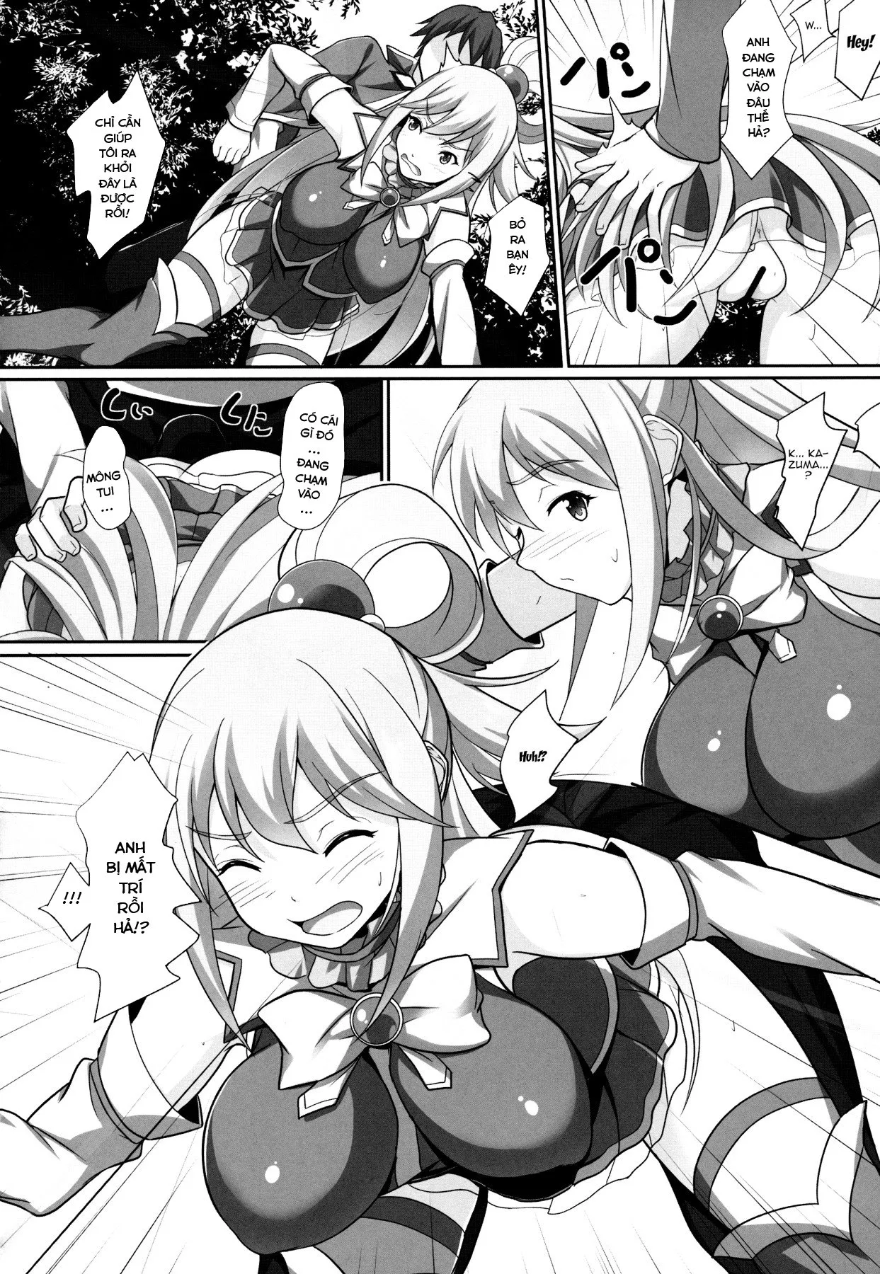 HentaiVN.net - Ảnh 8 - Mizu no Megami-sama no Junan (Kono Subarashii Sekai ni Syukufuku o!) [A Water Goddess's Suffering] - Chap 1