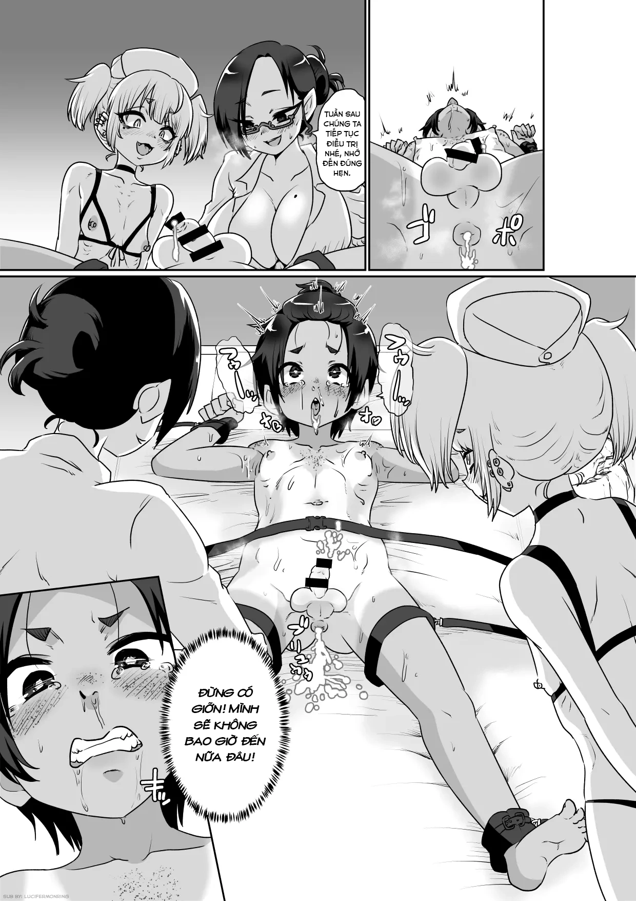 HentaiVN.net - Ảnh 25 - [Nikuyakitei (Nikuyaki)] Mesuiki Shinsatsushitsu+ | Femboy cum clinic - Chap 1