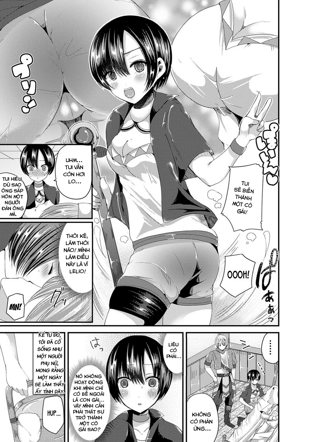 HentaiVN.net - Ảnh 4 - Biến thành một cô gái và trở thành đệ tử của pháp sư! [Turn into a girl and become the sage's apprentice] - Chap 1
