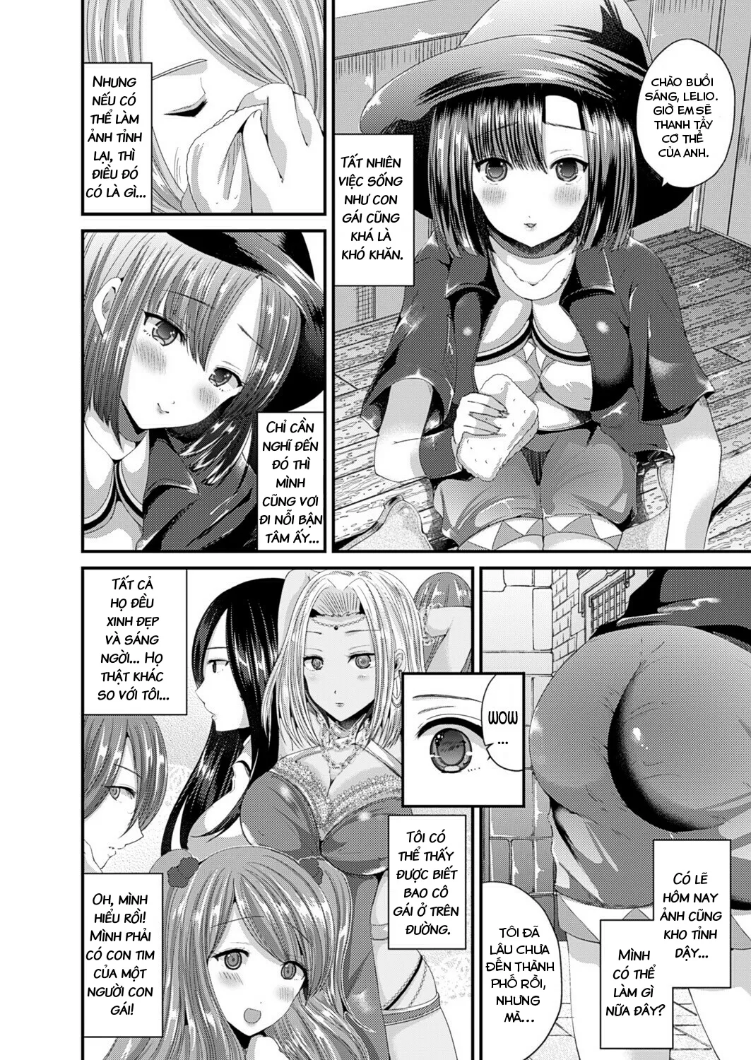 HentaiVN.net - Ảnh 5 - Biến thành một cô gái và trở thành đệ tử của pháp sư! [Turn into a girl and become the sage's apprentice] - Chap 1