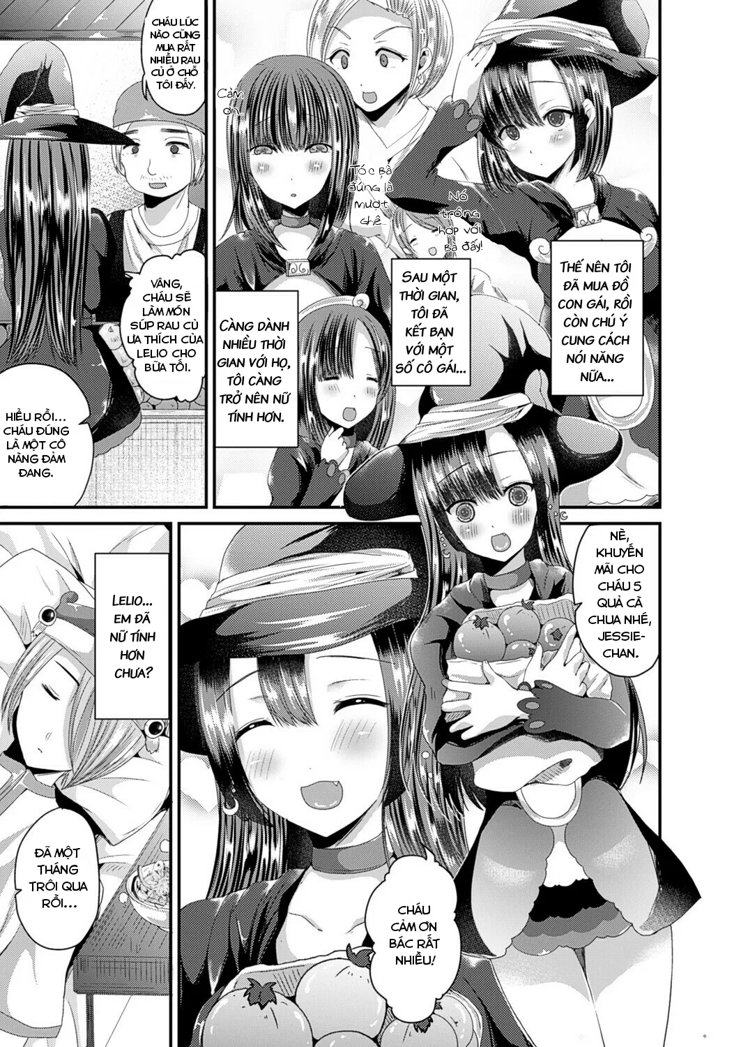 HentaiVN.net - Ảnh 6 - Biến thành một cô gái và trở thành đệ tử của pháp sư! [Turn into a girl and become the sage's apprentice] - Chap 1