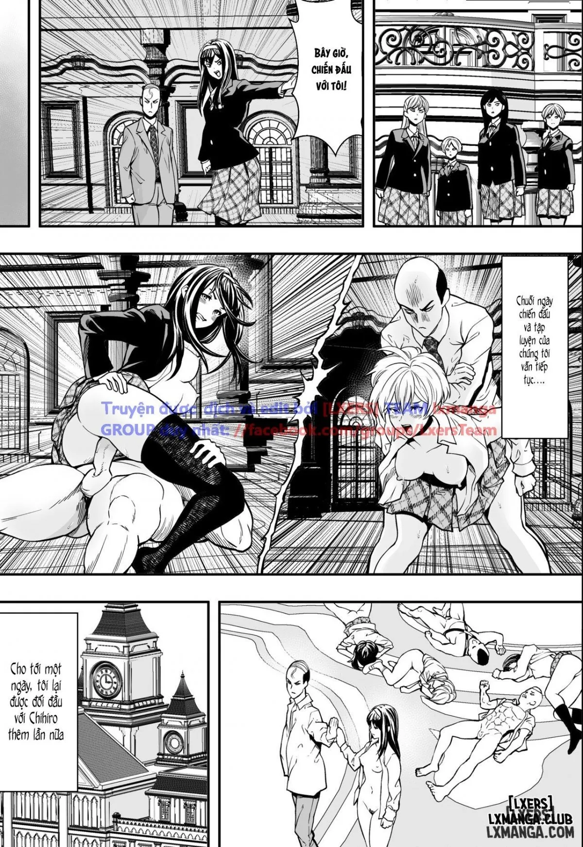 HentaiVN.net - Ảnh 29 - Fuck Fight Academy - Chap 1