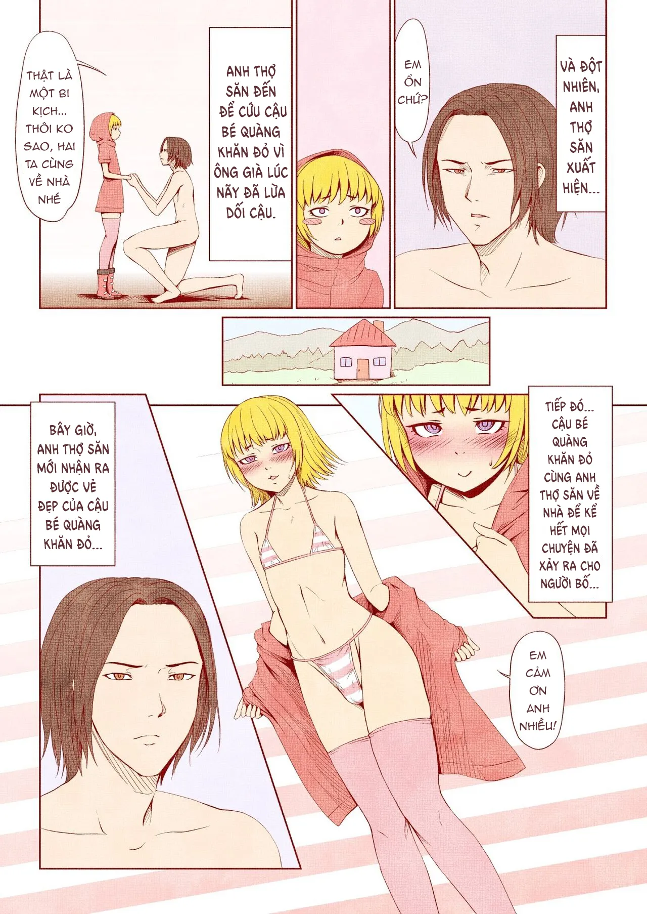 HentaiVN.net - Ảnh 13 - Cậu bé quàng khăn đỏ [Otsukai Chinpo Akazukin-kun!; おつかいちんぽ赤ずきんくん!] - Chap 1