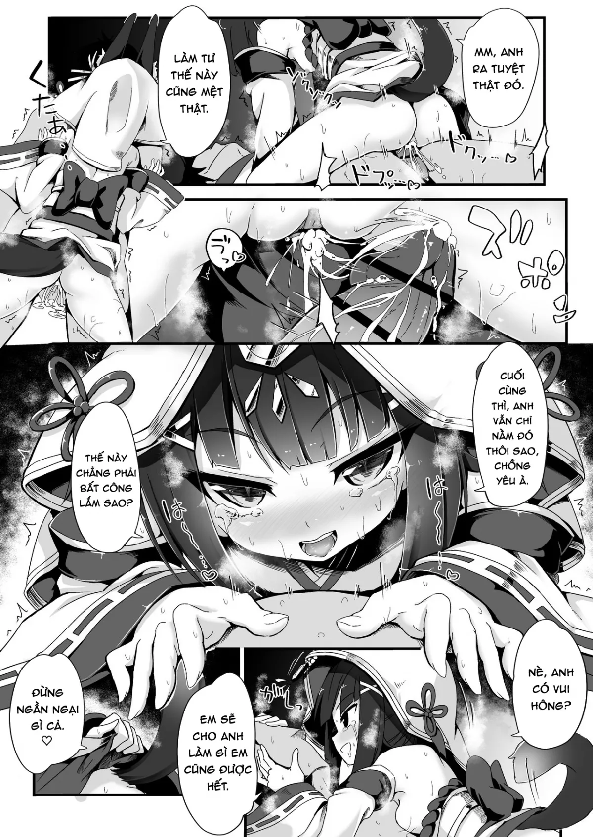 HentaiVN.net - Ảnh 18 - Đêm Tân Hôn Của Nagato Trong Bộ Váy Cưới (Azur Lane) [Kekkon Ishou de Shinkon Shoya | First Night in the Wedding Dress] - Chap 1