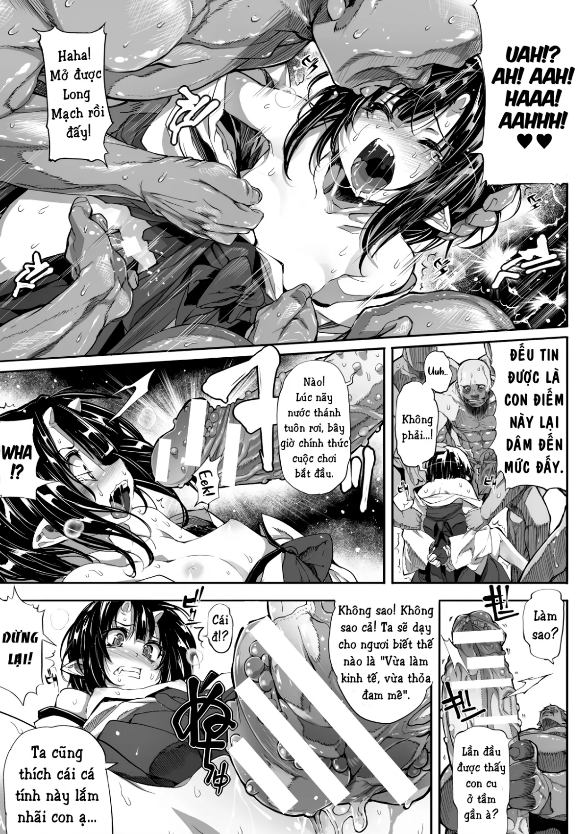 HentaiVN.net - Ảnh 8 - The Rape of a Warrior Oni - Chap 1