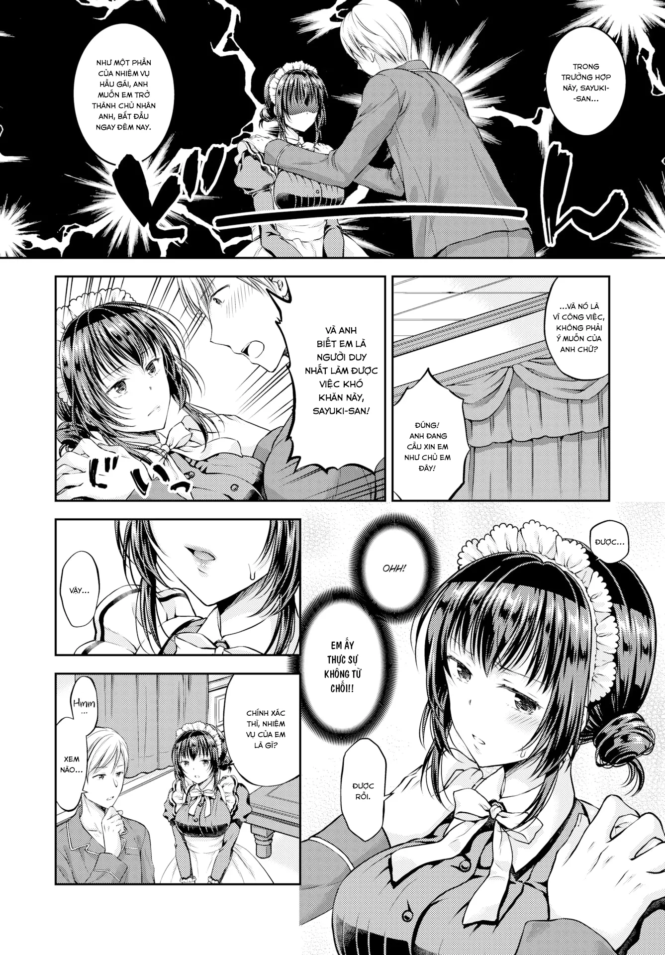 HentaiVN.net - Ảnh 5 - My Bratty Maid Is My Master - Chap 1