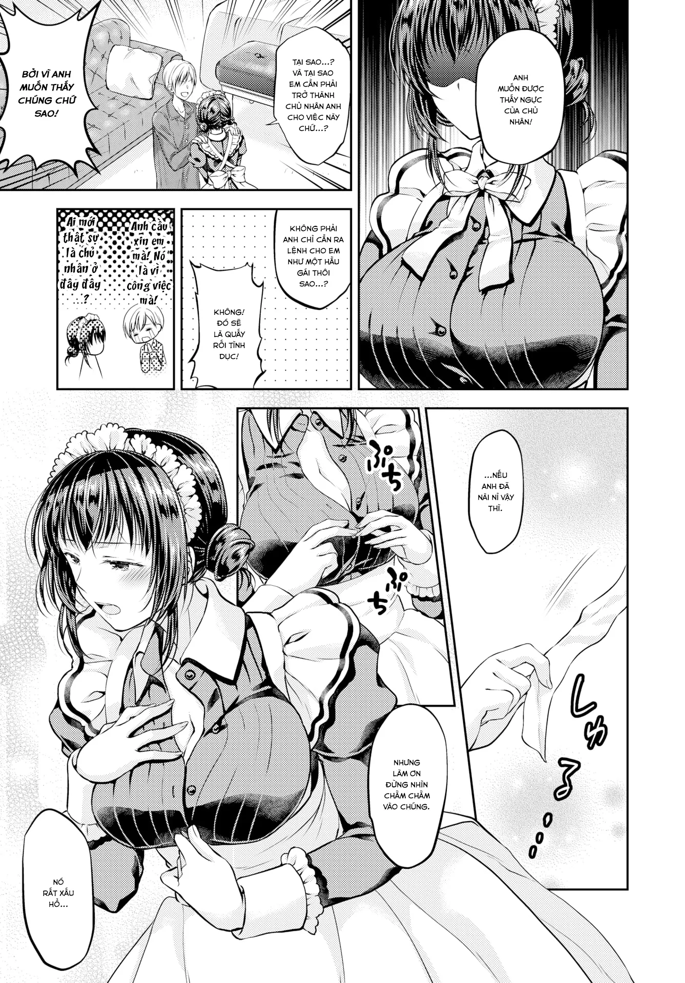 HentaiVN.net - Ảnh 6 - My Bratty Maid Is My Master - Chap 1