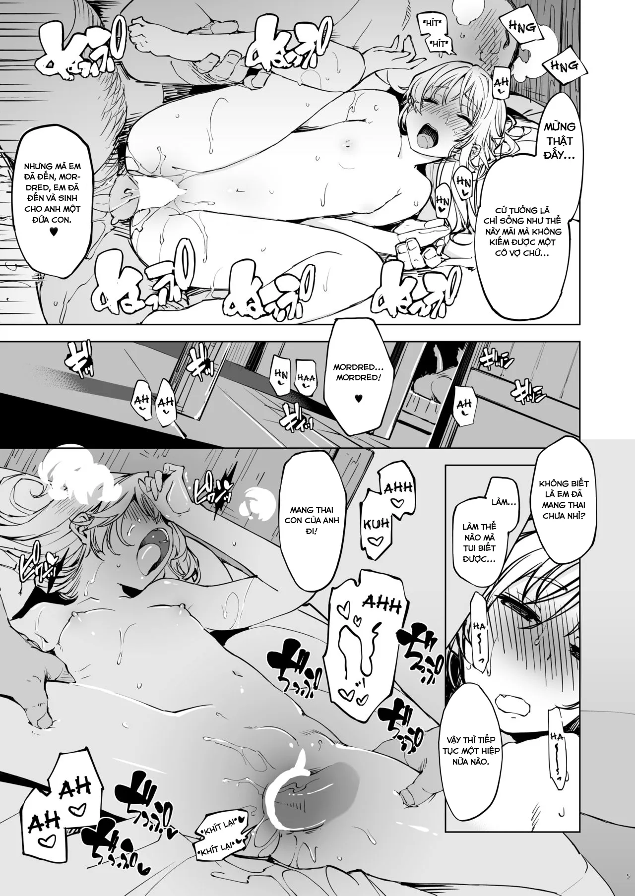 HentaiVN.net - Ảnh 5 - Mordred ga Oji-san to (Fate/Grand Order) - Chap 1