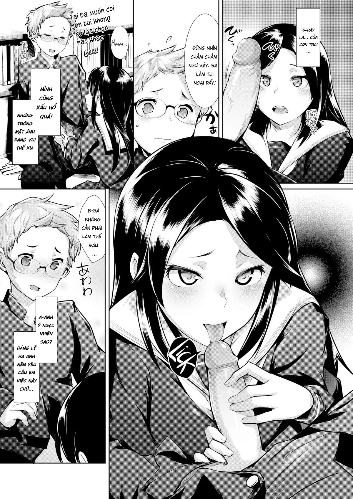 HentaiVN.net - Ảnh 12 - Sự cố bất ngờ trong thư viện [Suddenly in the Library] - Chap 1