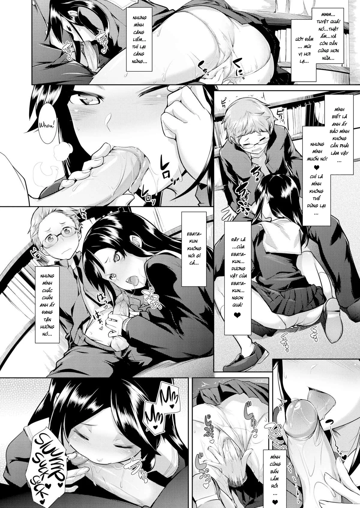 HentaiVN.net - Ảnh 13 - Sự cố bất ngờ trong thư viện [Suddenly in the Library] - Chap 1