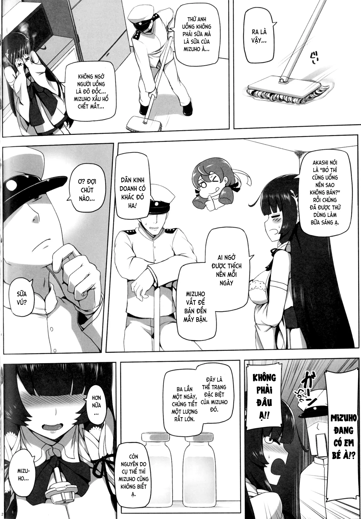 HentaiVN.net - Ảnh 4 - Mizuho Tình và Nhũ (KanColle) [瑞穂恋乳 (艦隊これくしょん -艦これ-); Mizuho Rennyuu (Kantai Collection -KanColle-)] - Chap 1