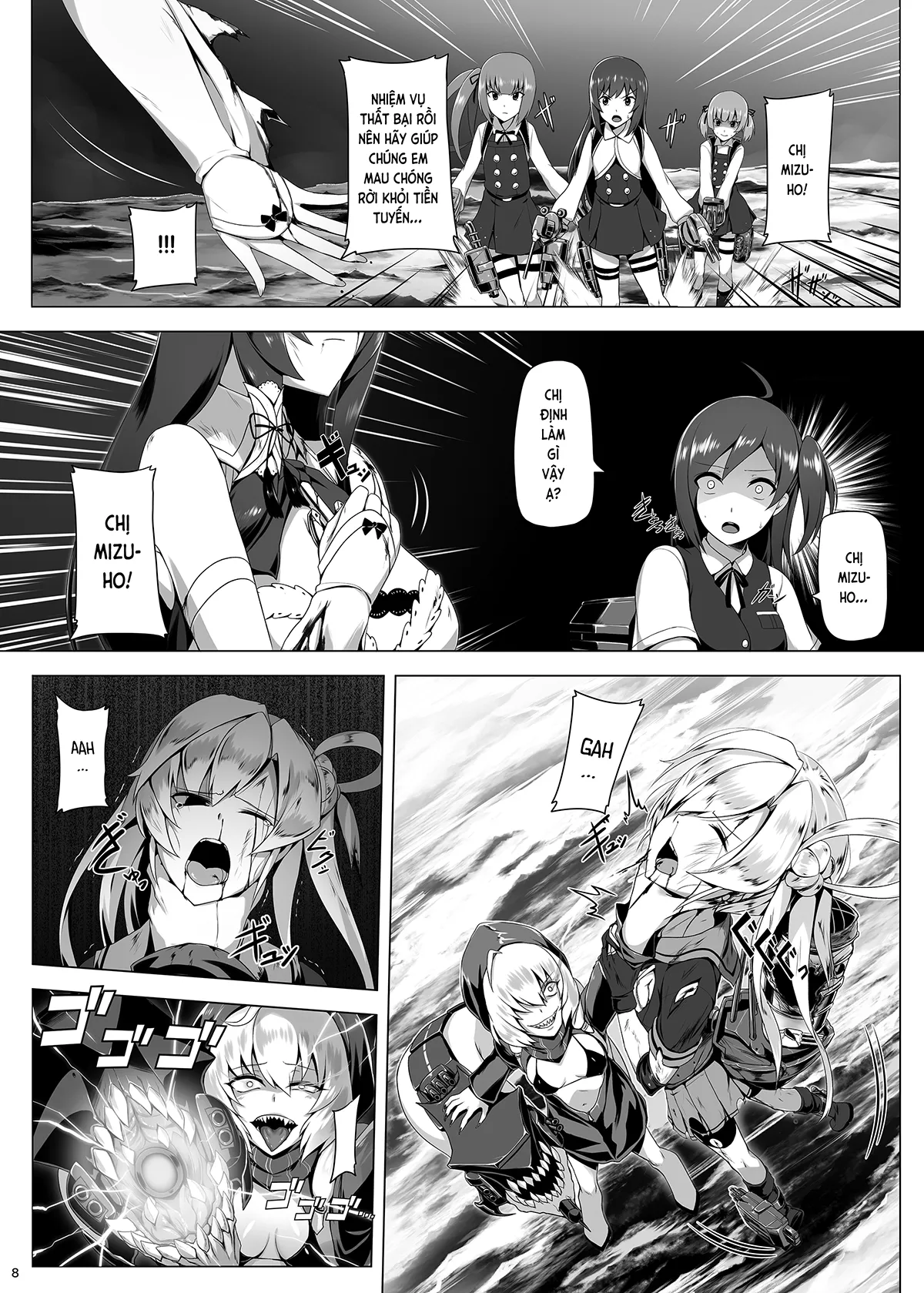 HentaiVN.net - Ảnh 10 - Mizuho Tình và Nhũ (KanColle) [瑞穂恋乳 (艦隊これくしょん -艦これ-); Mizuho Rennyuu (Kantai Collection -KanColle-)] - Chap 3