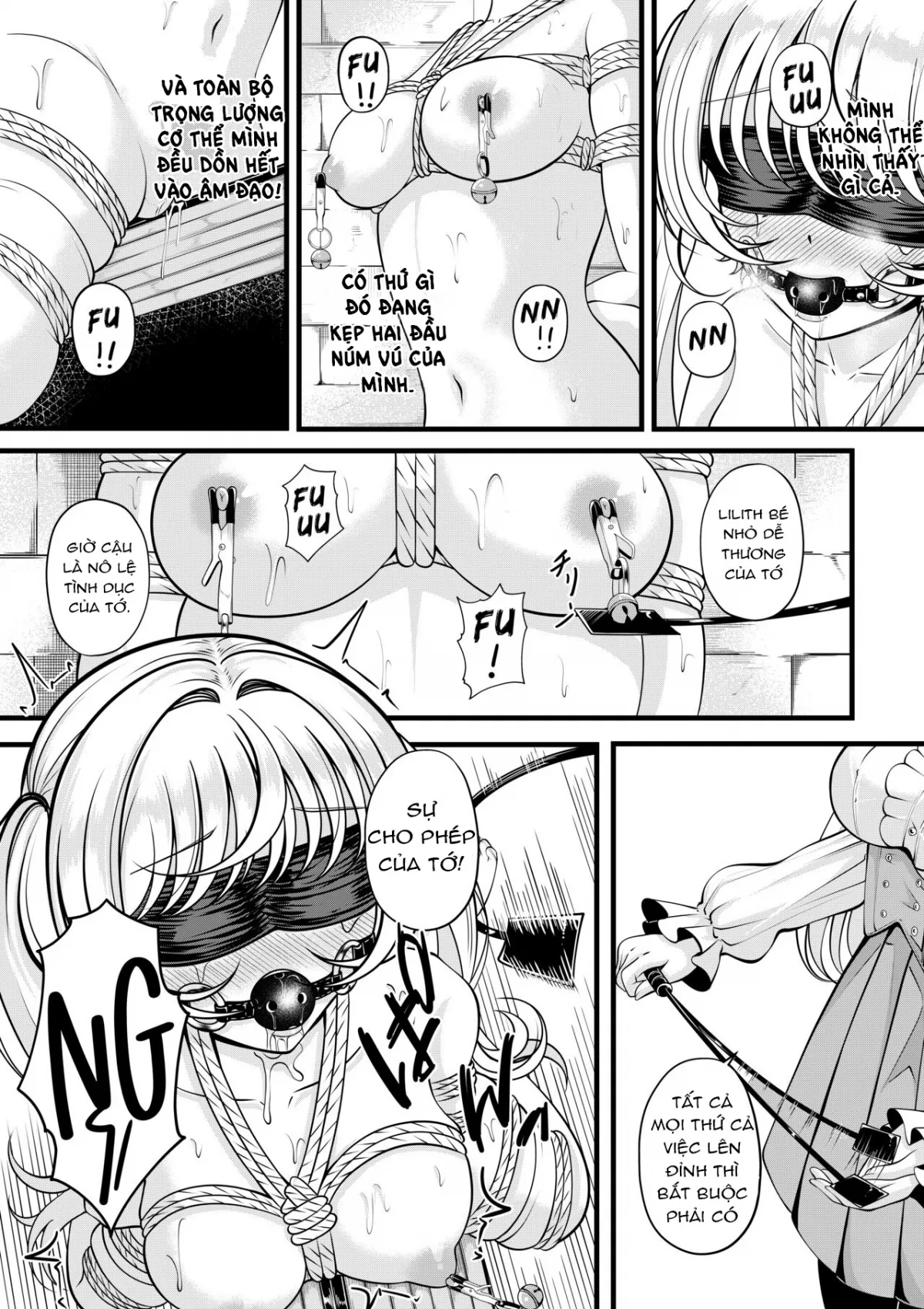 HentaiVN.net - Ảnh 10 - Lilith's Troubles—Doki Doki Confinement - Chap 1