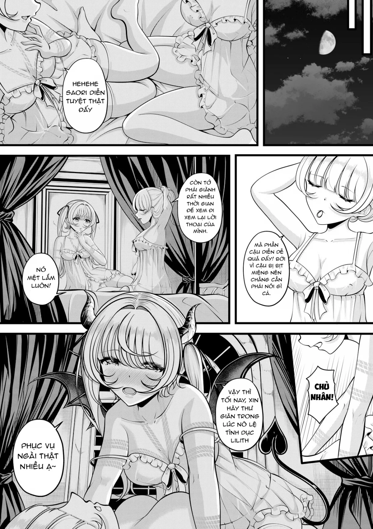 HentaiVN.net - Ảnh 16 - Lilith's Troubles—Doki Doki Confinement - Chap 1