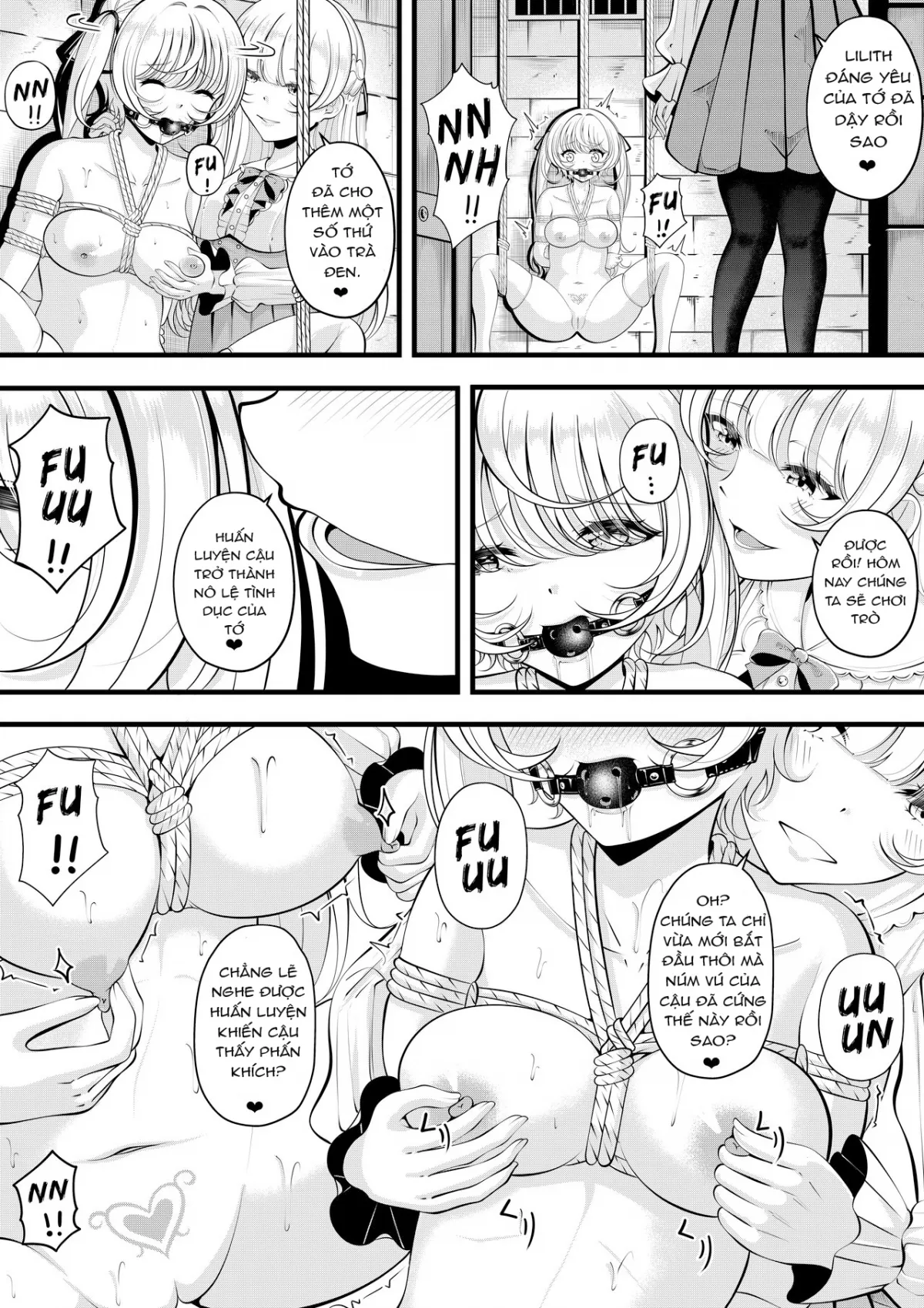 HentaiVN.net - Ảnh 4 - Lilith's Troubles—Doki Doki Confinement - Chap 1