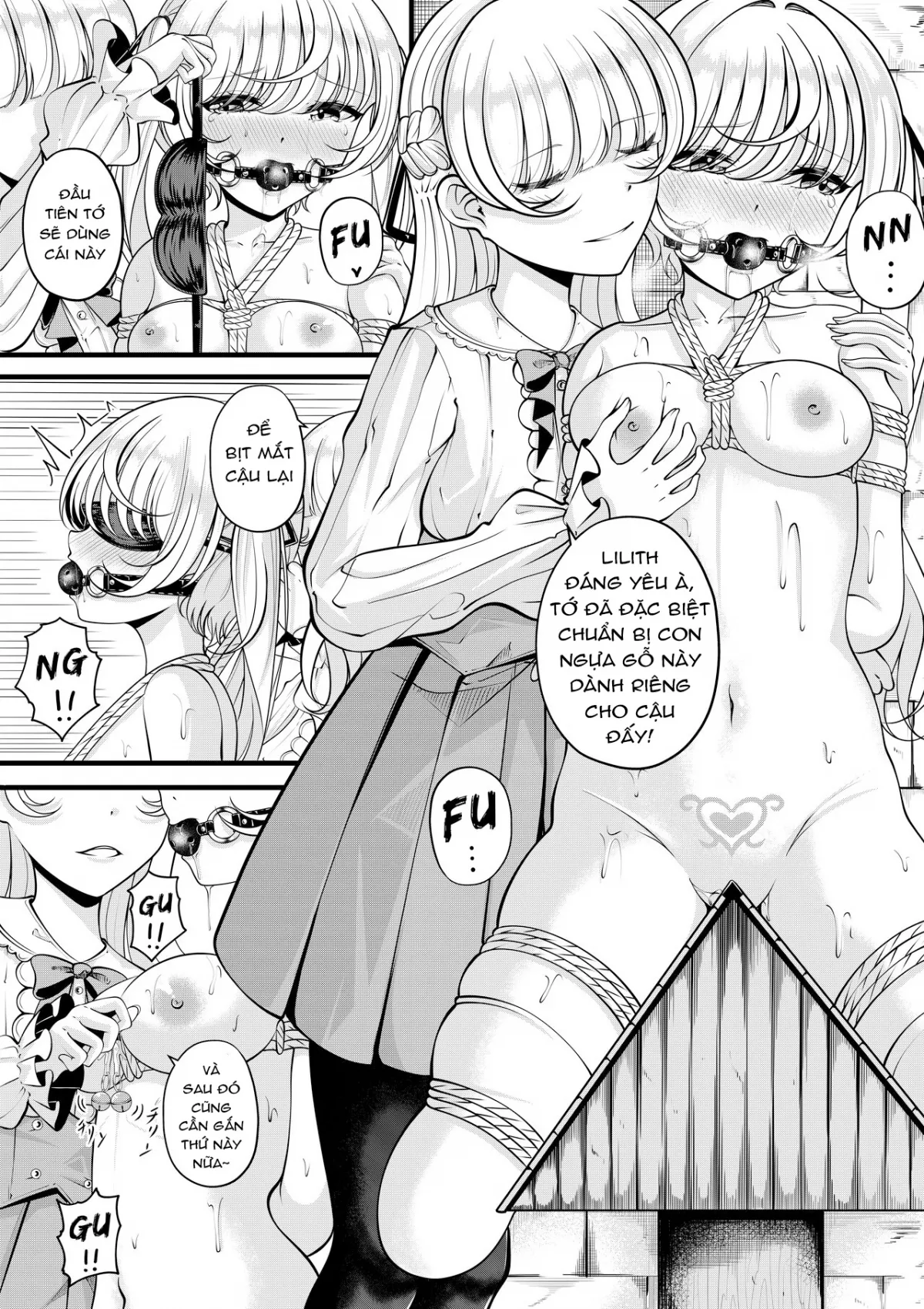 HentaiVN.net - Ảnh 9 - Lilith's Troubles—Doki Doki Confinement - Chap 1