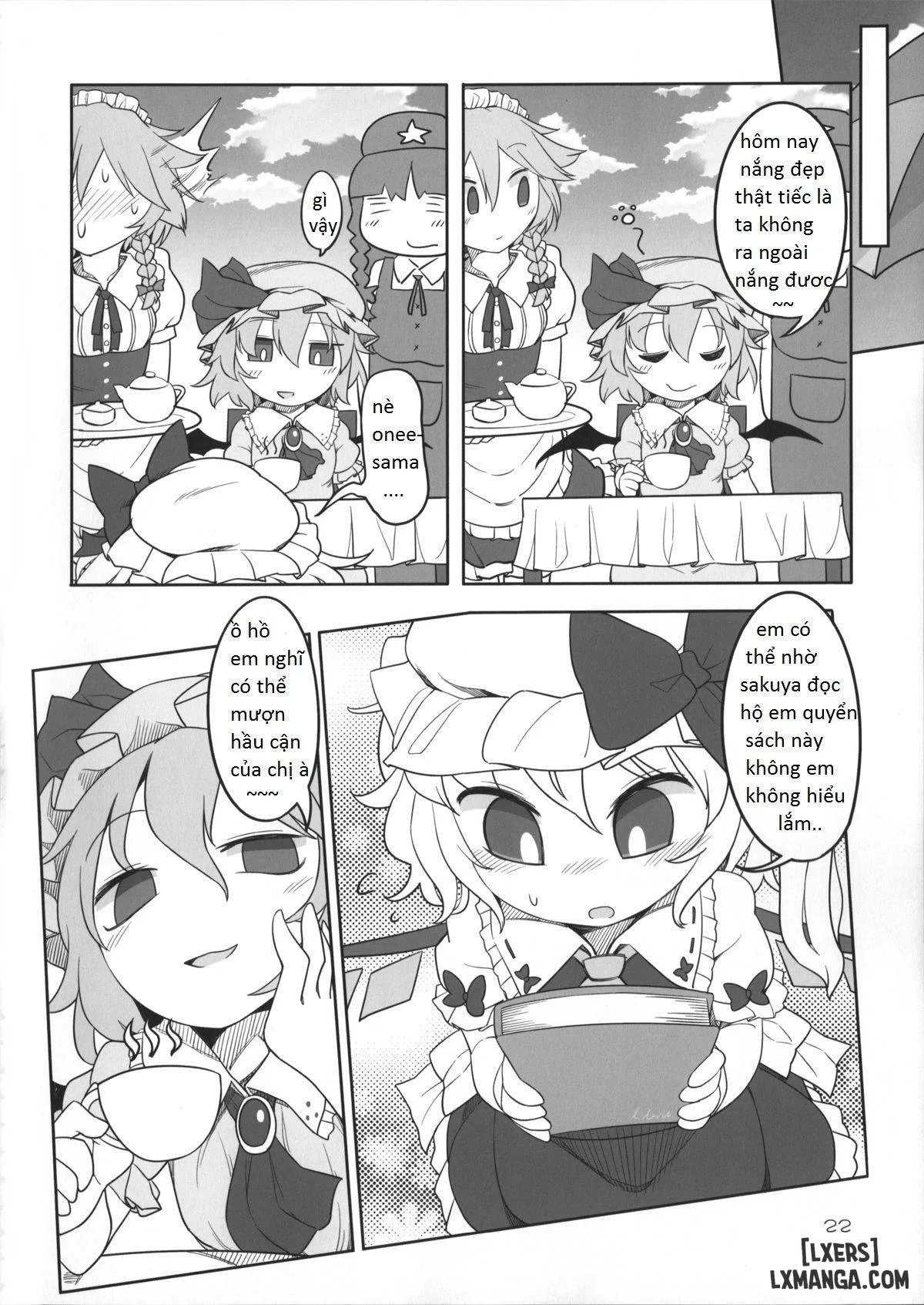 HentaiVN.net - Ảnh 20 - SakuFla (Touhou Project) [hầu gái chị em gái của chủ nhân] - Chap 1