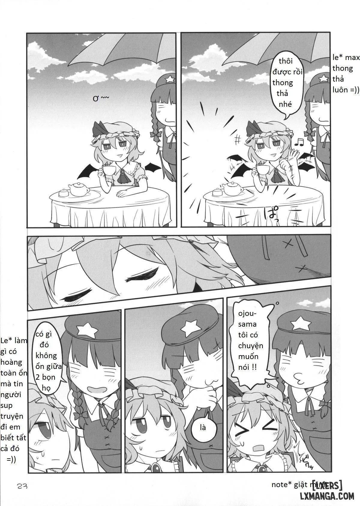 HentaiVN.net - Ảnh 21 - SakuFla (Touhou Project) [hầu gái chị em gái của chủ nhân] - Chap 1