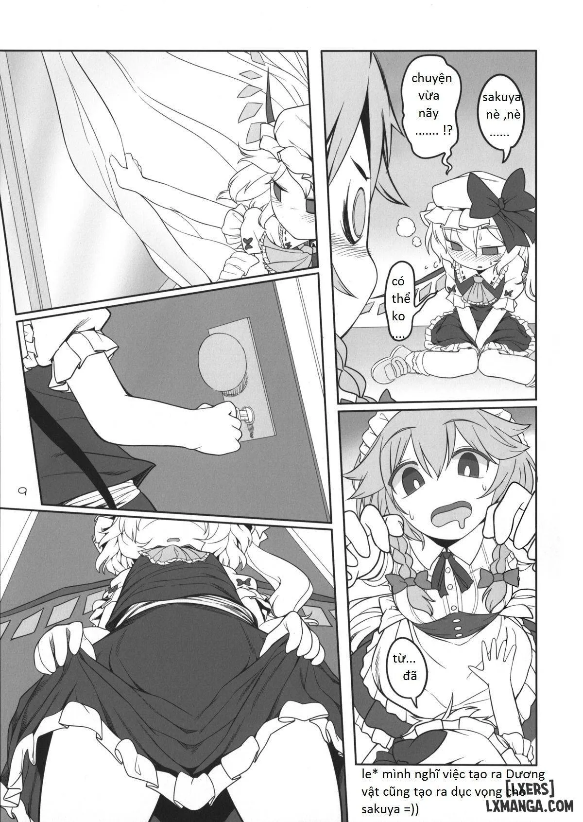 HentaiVN.net - Ảnh 6 - SakuFla (Touhou Project) [hầu gái chị em gái của chủ nhân] - Chap 1