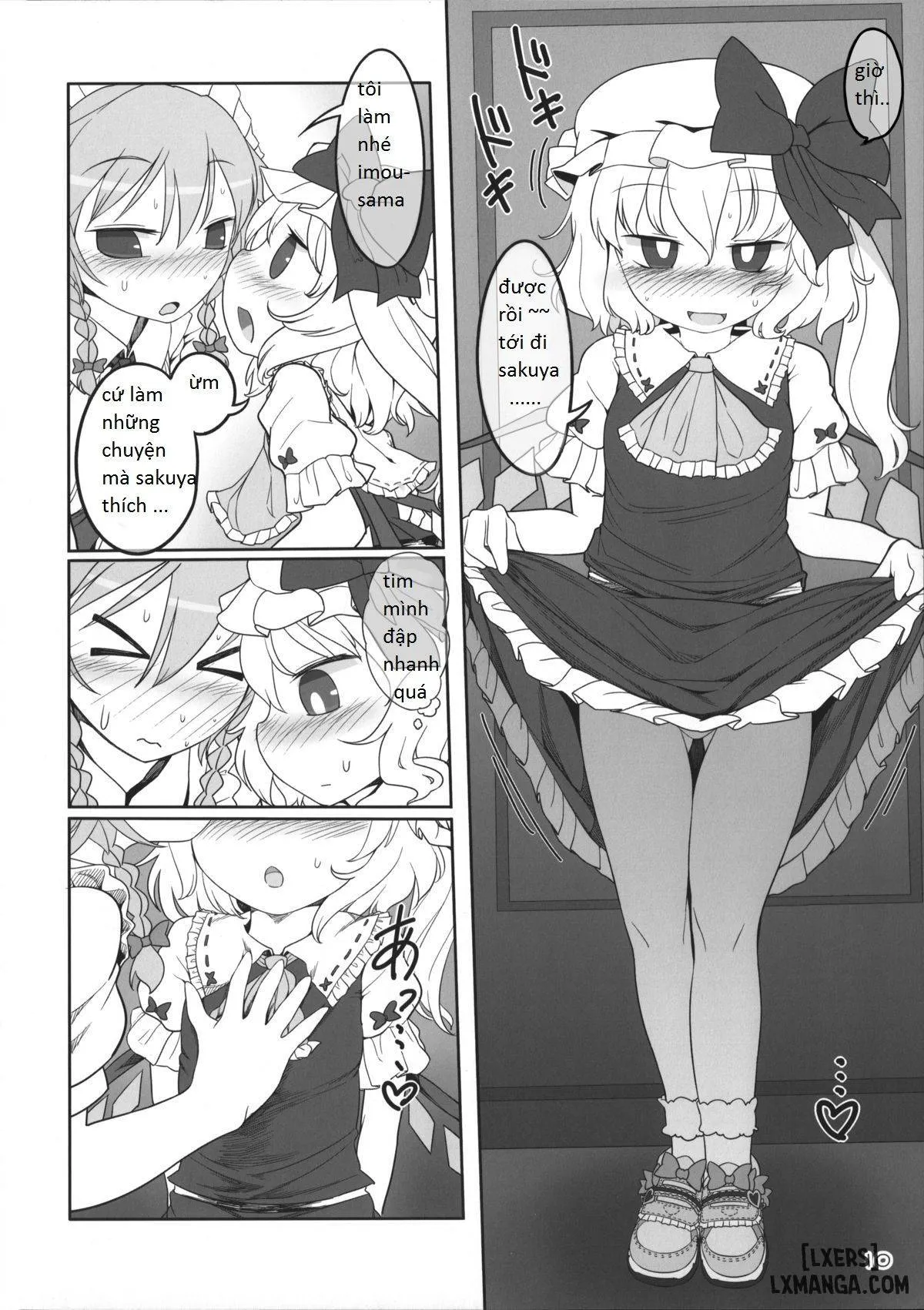 HentaiVN.net - Ảnh 7 - SakuFla (Touhou Project) [hầu gái chị em gái của chủ nhân] - Chap 1