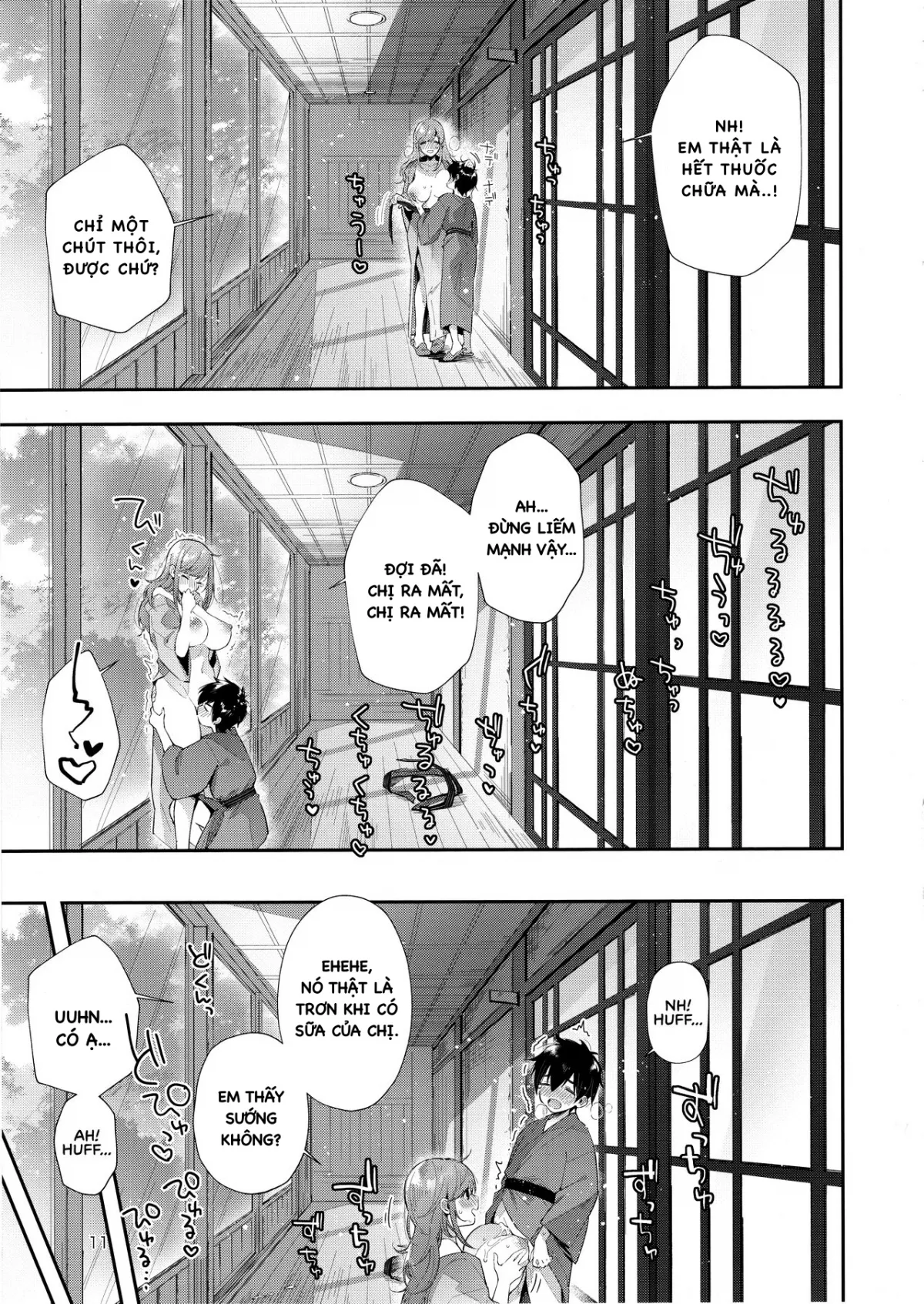 HentaiVN.net - Ảnh 13 - Suối Nước Nóng và Bầu Sữa Ngọt Ngào! [貸切パイ温泉] - Chap 1