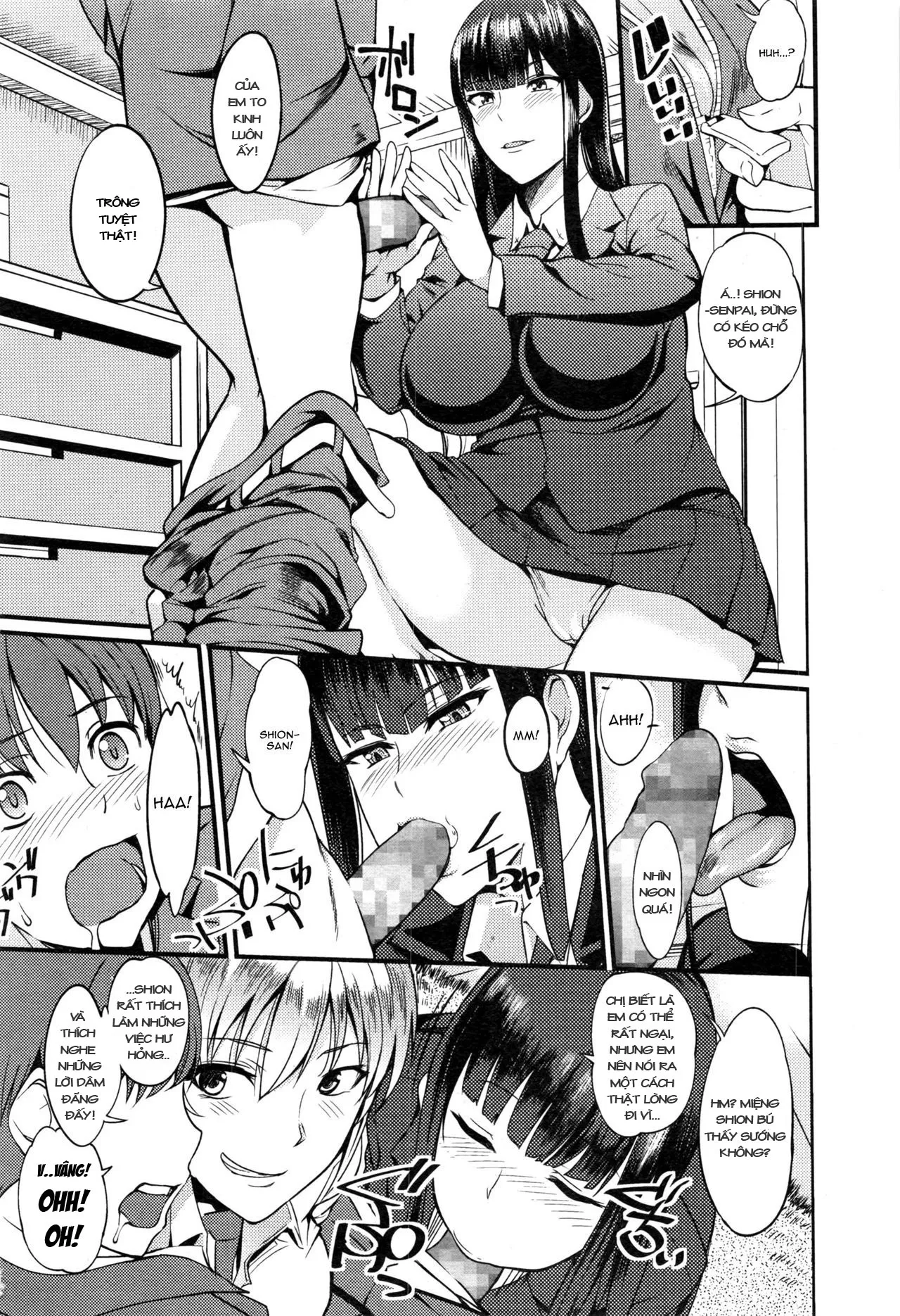 HentaiVN.net - Ảnh 7 - Senpai huấn luyện [Okashi no Ato wa] - Chap 1