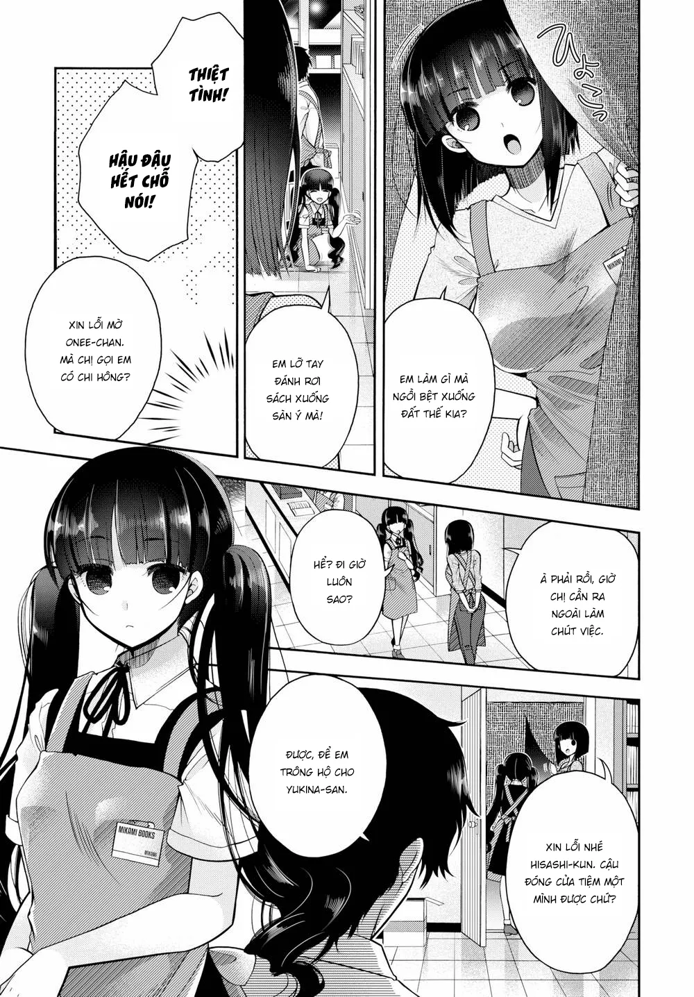 HentaiVN.net - Ảnh 3 - Tình yêu ngang trái tại hiệu sách [Unrequited Bookstore] - Chap 1