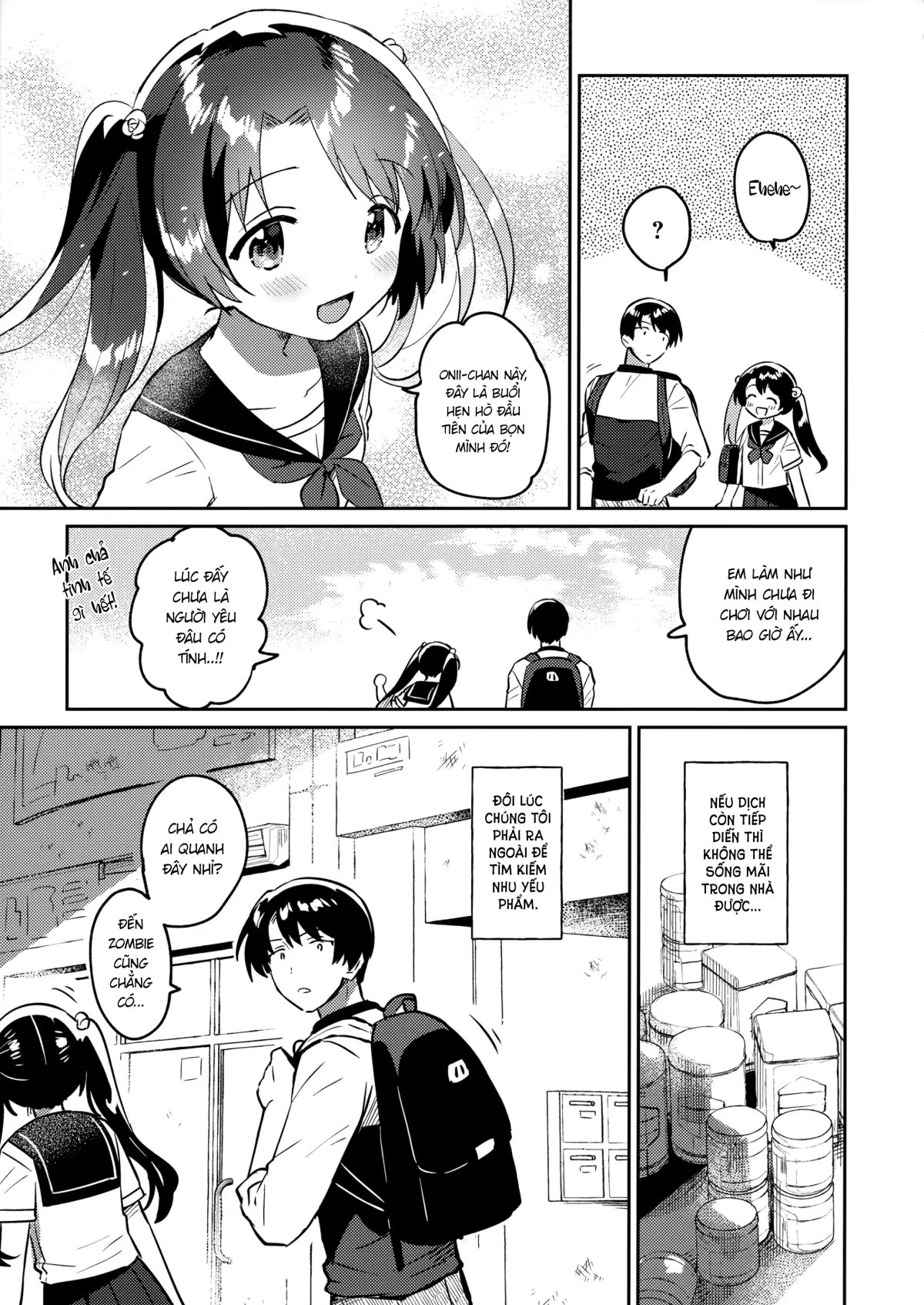 HentaiVN.net - Ảnh 6 - Imouto to Lockdown √heaven [妹とロックダウン√heaven] - Chap 1