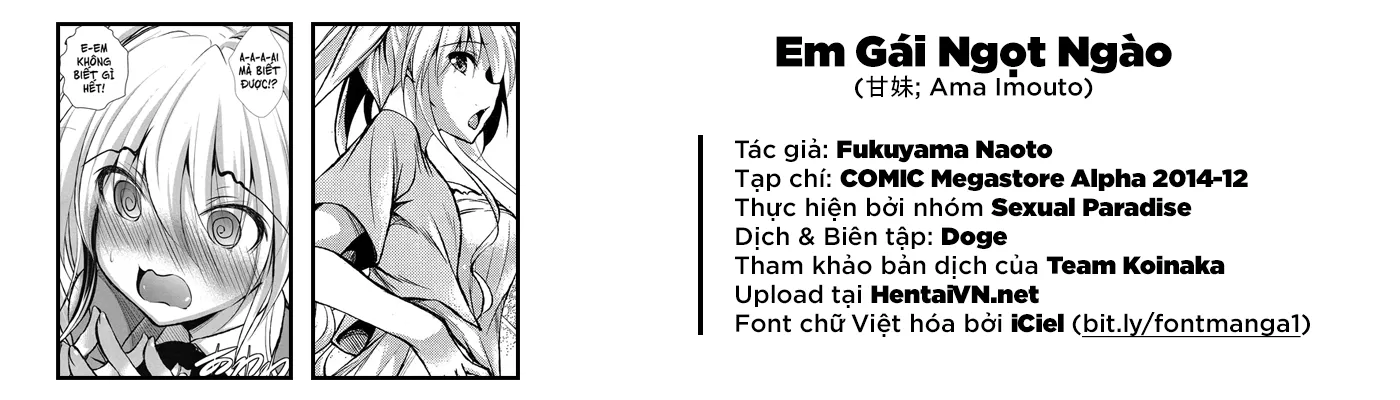 HentaiVN.net - Ảnh 22 - Em Gái Ngọt Ngào [甘妹; Ama Imouto] - Chap 1
