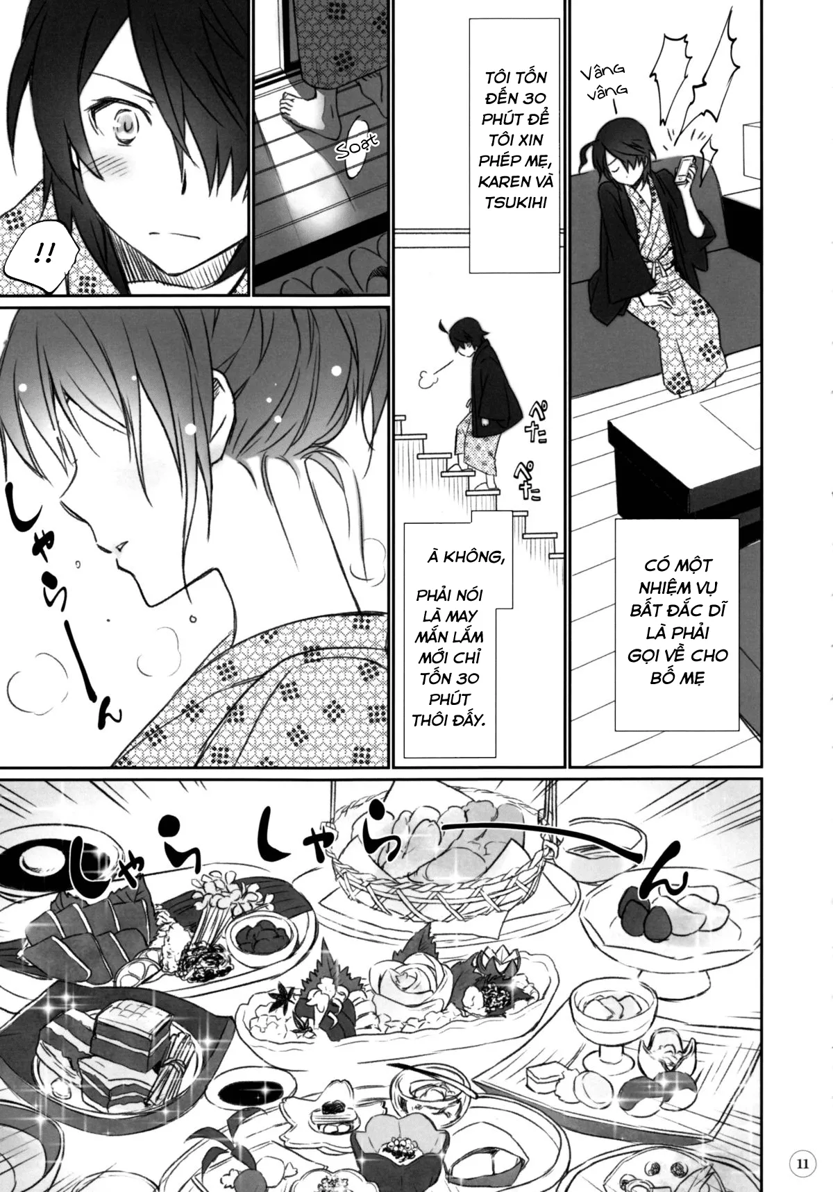 HentaiVN.net - Ảnh 10 - Hitagi family (Bakemonogatari) - Chap 1