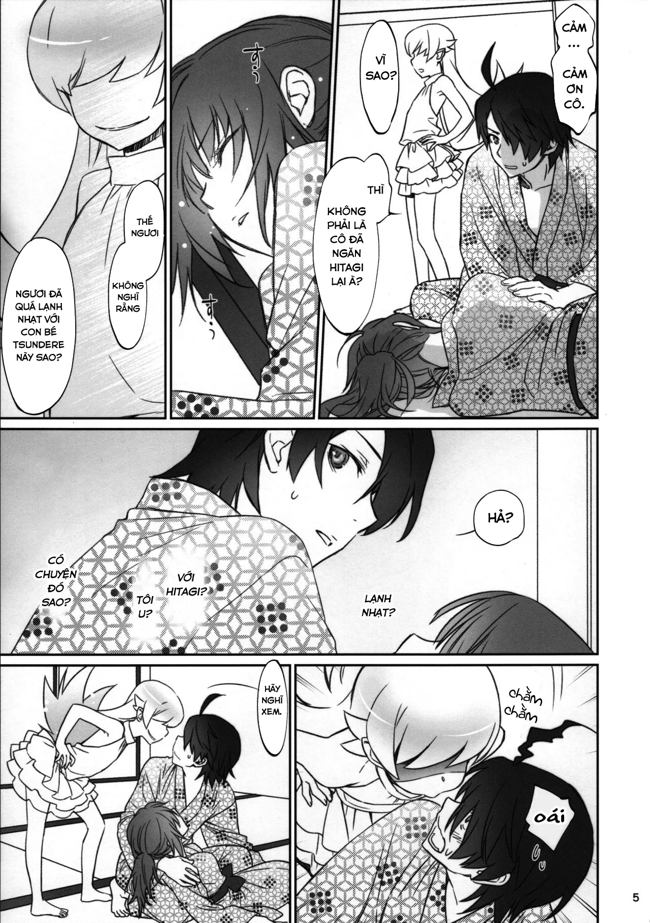 HentaiVN.net - Ảnh 4 - Hitagi family (Bakemonogatari) - Chap 3