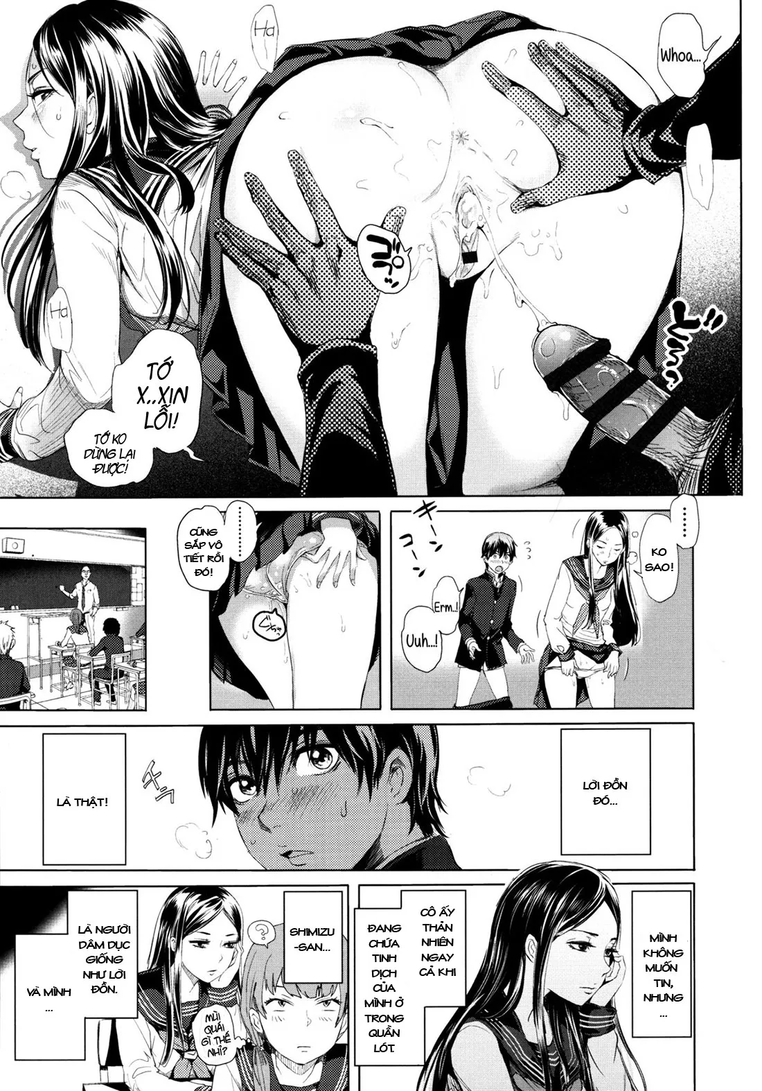 HentaiVN.net - Ảnh 14 - Đi tìm sự thật [Cô gái dâm đãng bàn bên cạnh; The Whore Beside Me] - Chap 1