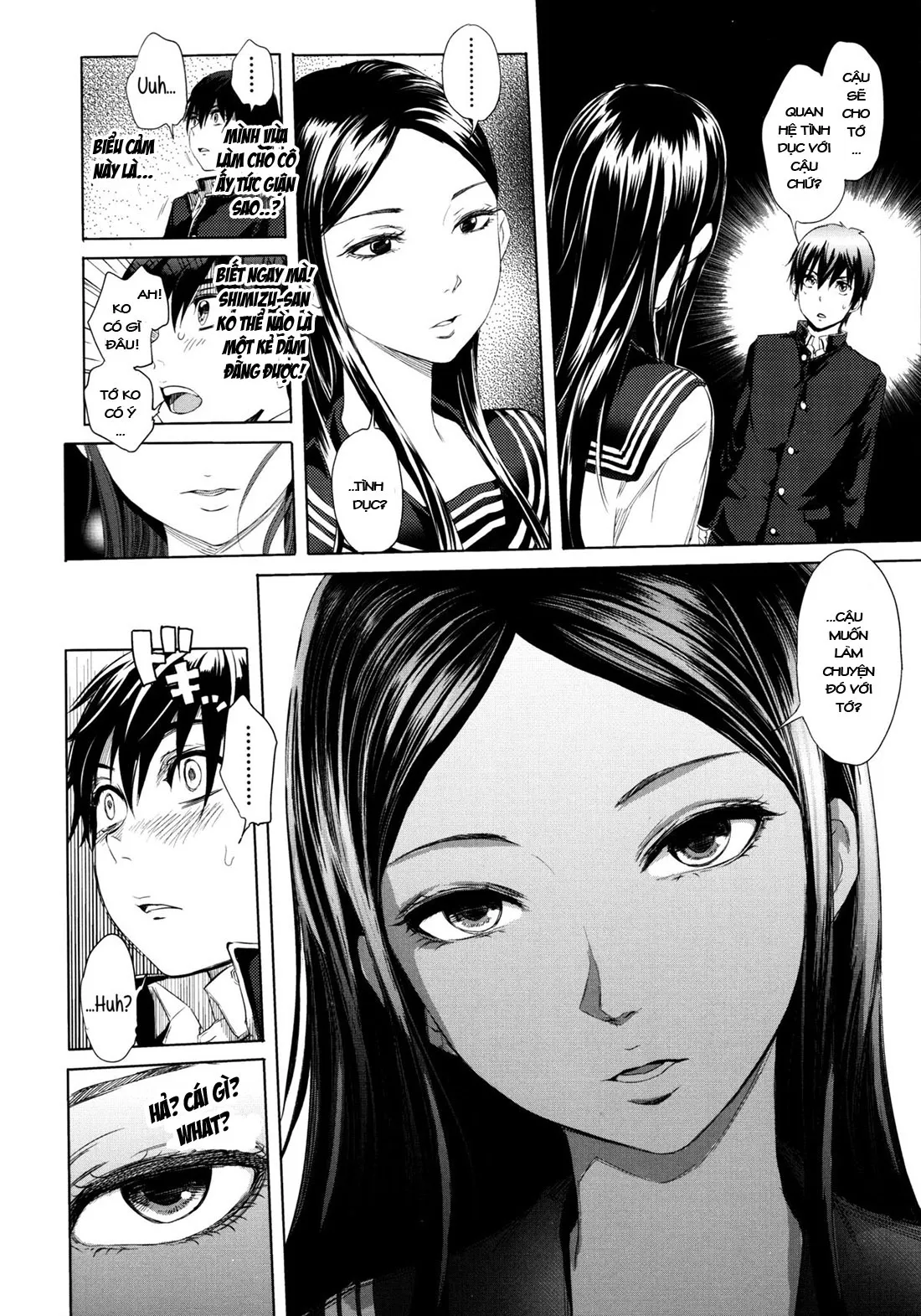 HentaiVN.net - Ảnh 7 - Đi tìm sự thật [Cô gái dâm đãng bàn bên cạnh; The Whore Beside Me] - Chap 1