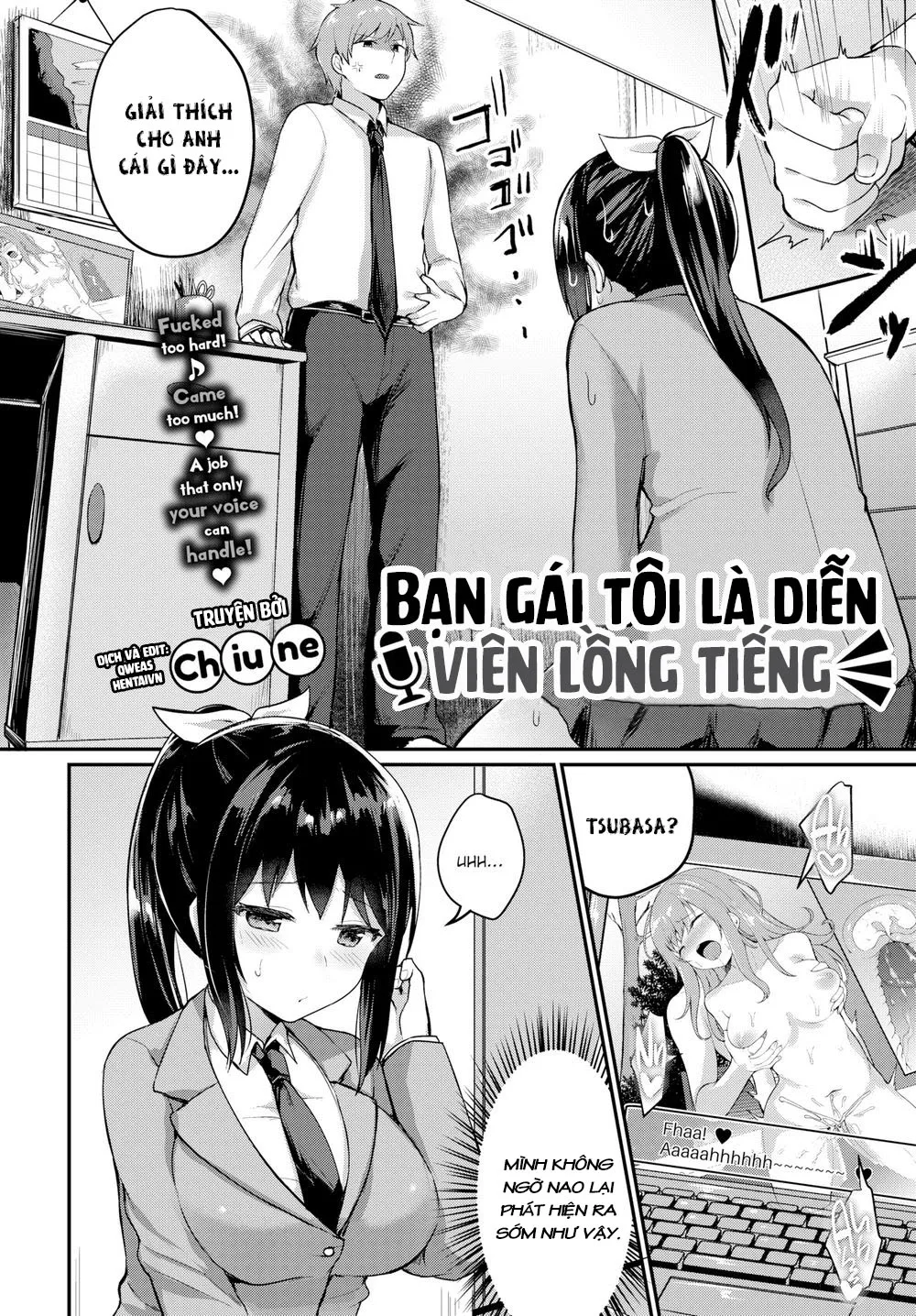 HentaiVN.net - Ảnh 3 - Bạn gái tôi là diễn viên lông tiếng Eroge [Violation Play] - Chap 1