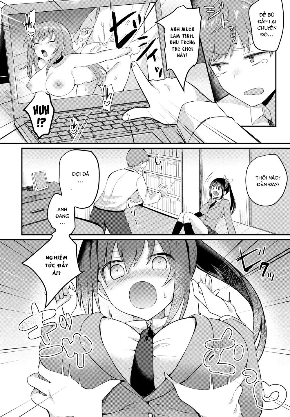 HentaiVN.net - Ảnh 7 - Bạn gái tôi là diễn viên lông tiếng Eroge [Violation Play] - Chap 1