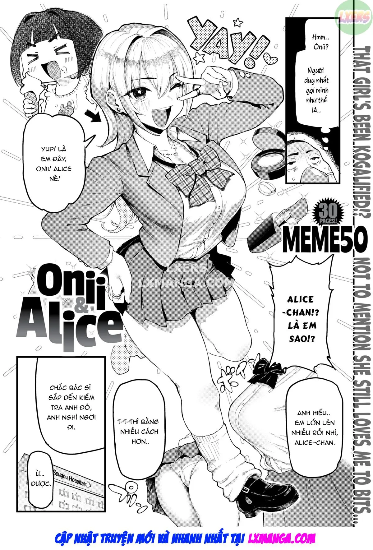 HentaiVN.net - Ảnh 8 - Onii to Alice - Chap 1