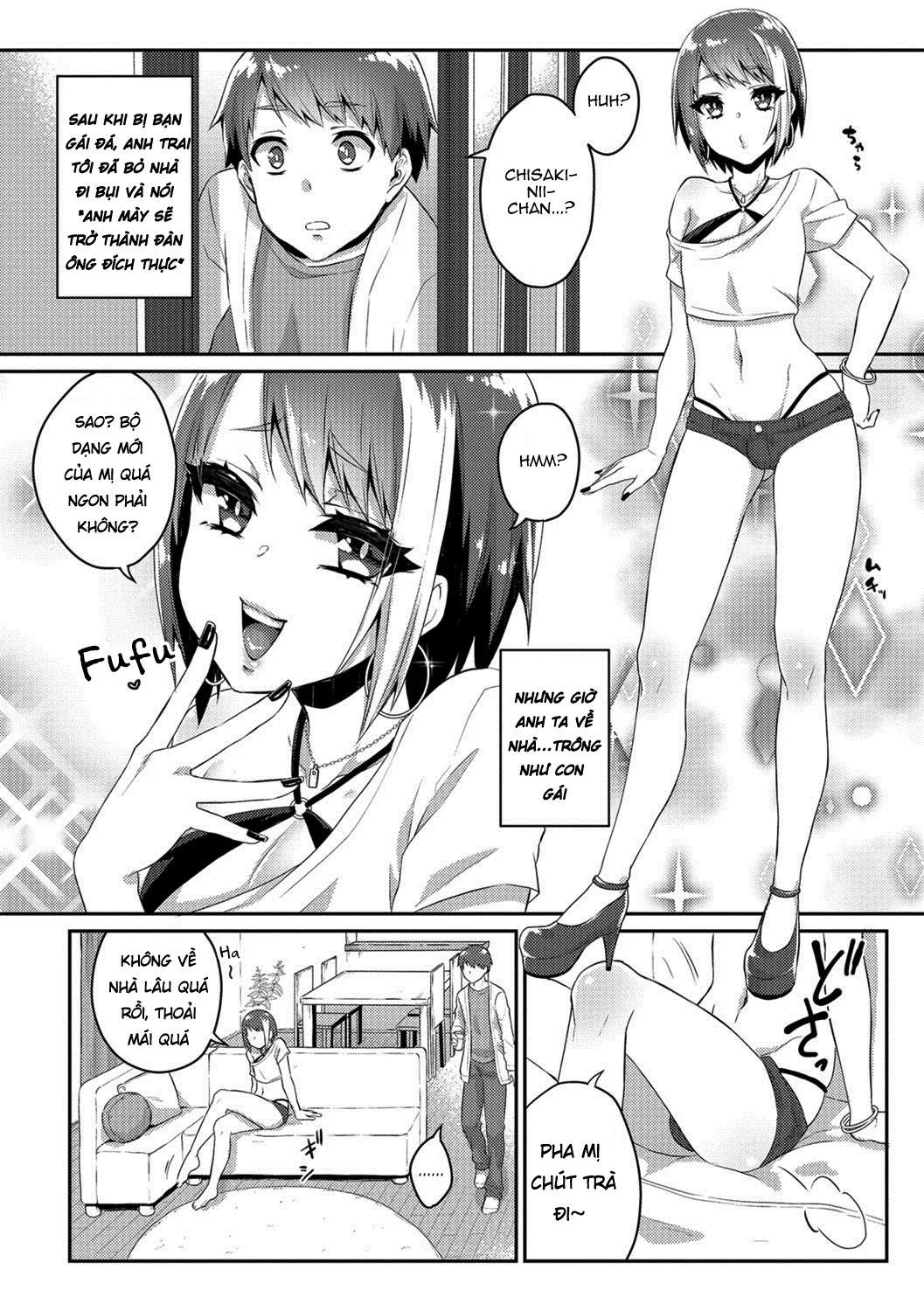 HentaiVN.net - Ảnh 3 - Nii-chan wa Bitch Gyaru [兄ちゃんはビッチギャル; Gekkan Web Otoko No Ko-Llection! S Vol. 26] - Chap 1