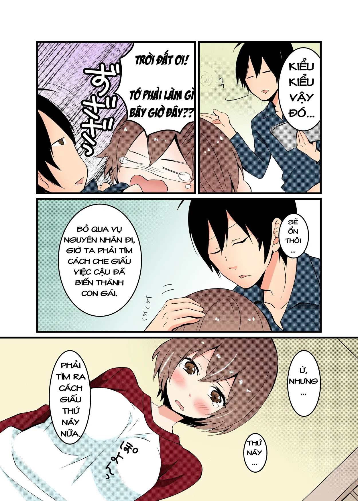 HentaiVN.net - Ảnh 6 - Totsuon! Since I Suddenly Became A Girl, Won't You Fondle My Boobs? [Totsuon! ~Totsuzen Onnanonko Ni Natta No De, Ore No Oppai Monde Mimasen Ka?] - Chap 1