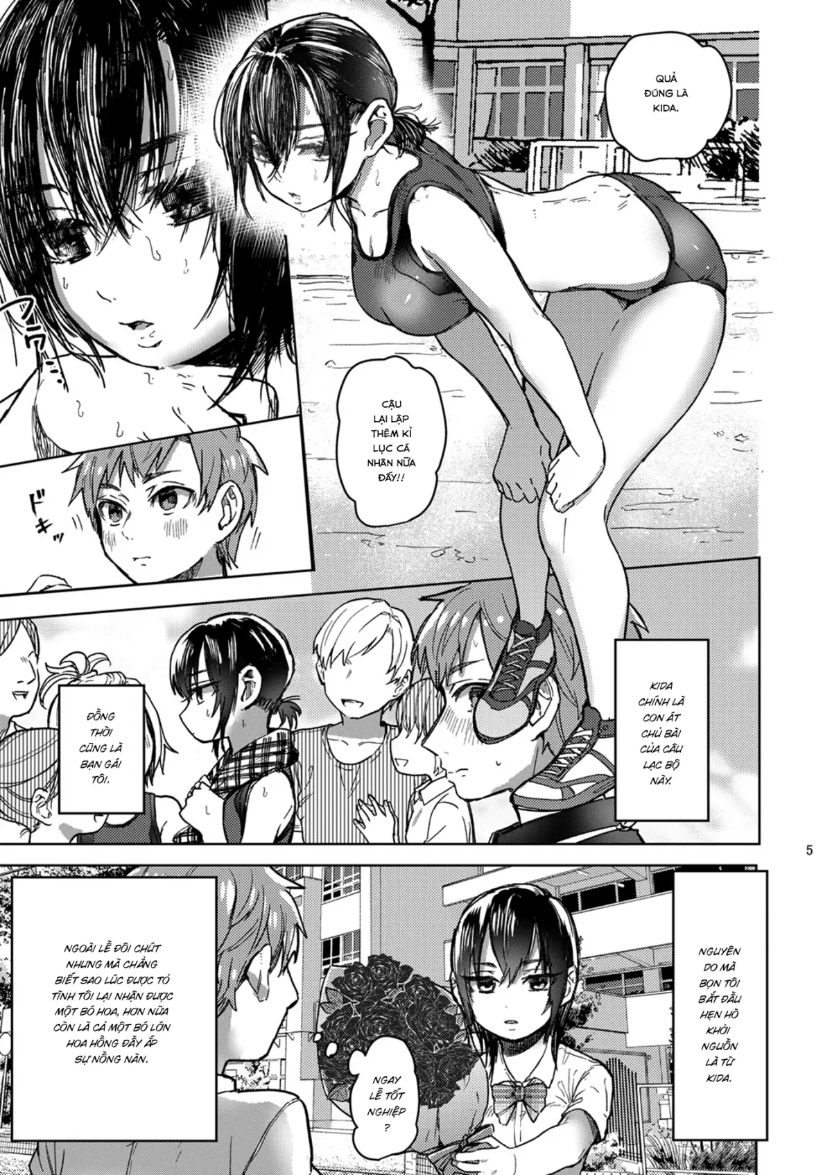 HentaiVN.net - Ảnh 5 - Rikujou Kanojo wa Cool Tokidoki Dere [陸上彼女はクールときどきデレ] - Chap 1