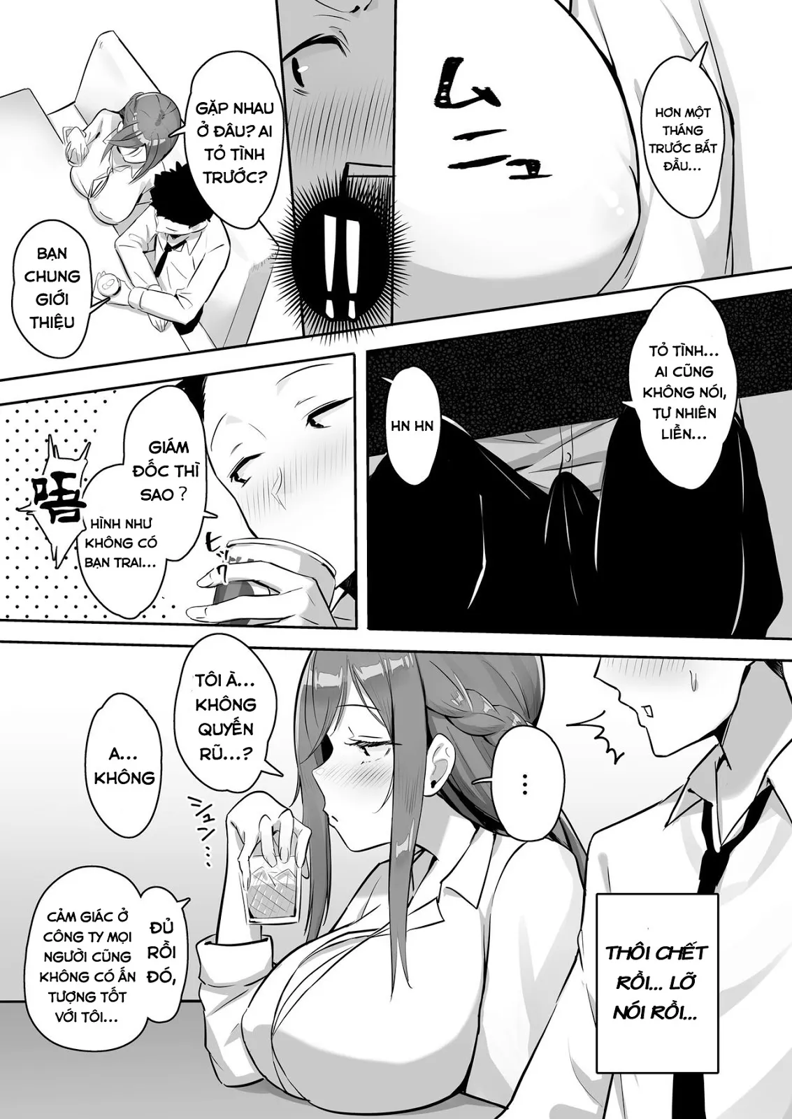 HentaiVN.net - Ảnh 10 - Kanojo Ni Wa Ienai… Kyonyuu Joushi To Hamemakuri SEX Zangyou - Chap 1