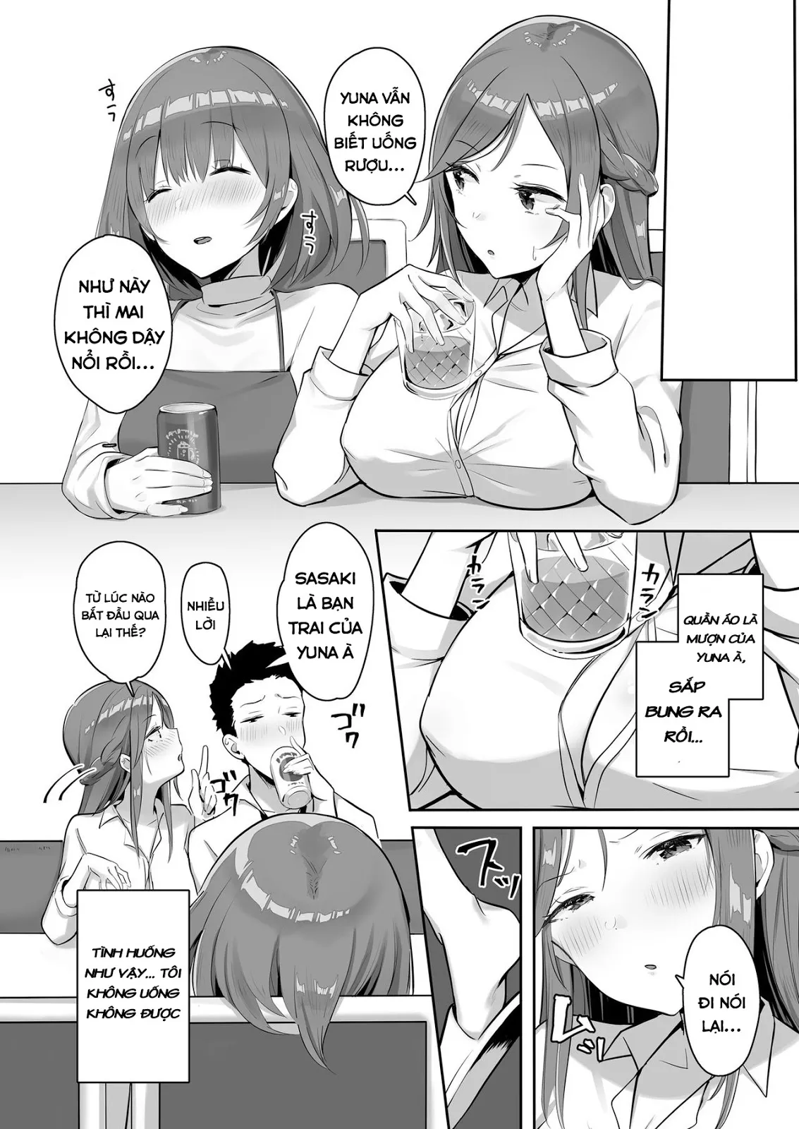 HentaiVN.net - Ảnh 9 - Kanojo Ni Wa Ienai… Kyonyuu Joushi To Hamemakuri SEX Zangyou - Chap 1