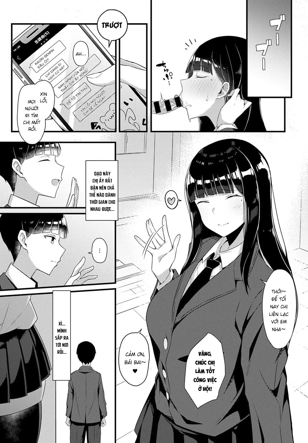 HentaiVN.net - Ảnh 4 - Gal Senpai ni Taberareta - Chap 1