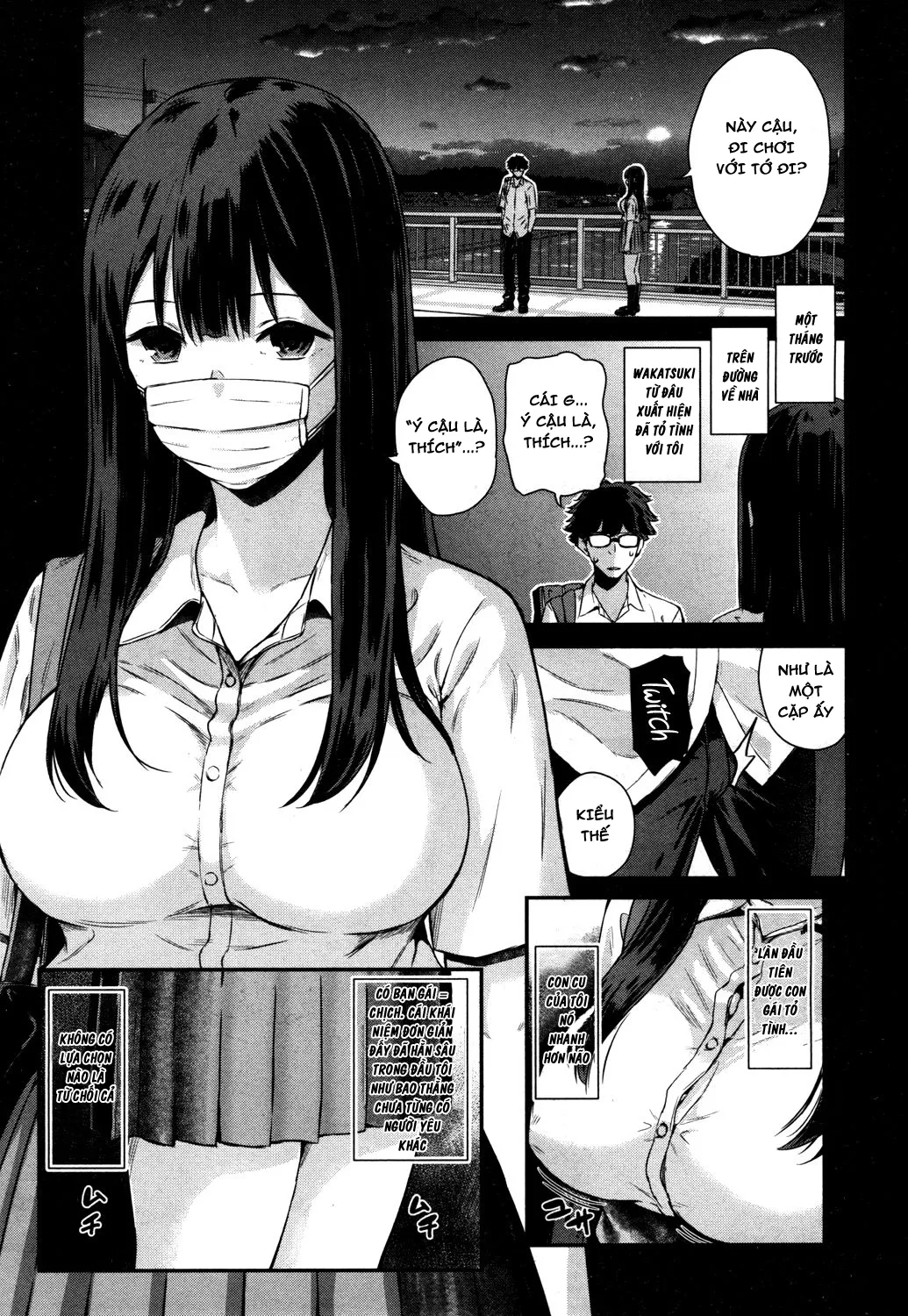 HentaiVN.net - Ảnh 9 - Wakatsuki, Mask wo Totteyo! [Wakatsuki, Take Off Your Mask!] - Chap 1