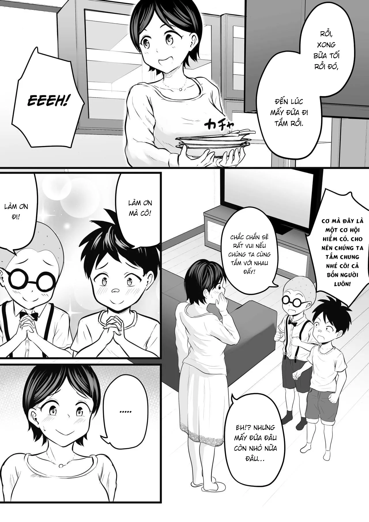 HentaiVN.net - Ảnh 8 - The Classmate's Mommy's Sex Tape Filming Mission [Doukyuusei no Mama o Hamedori Mission!] - Chap 1