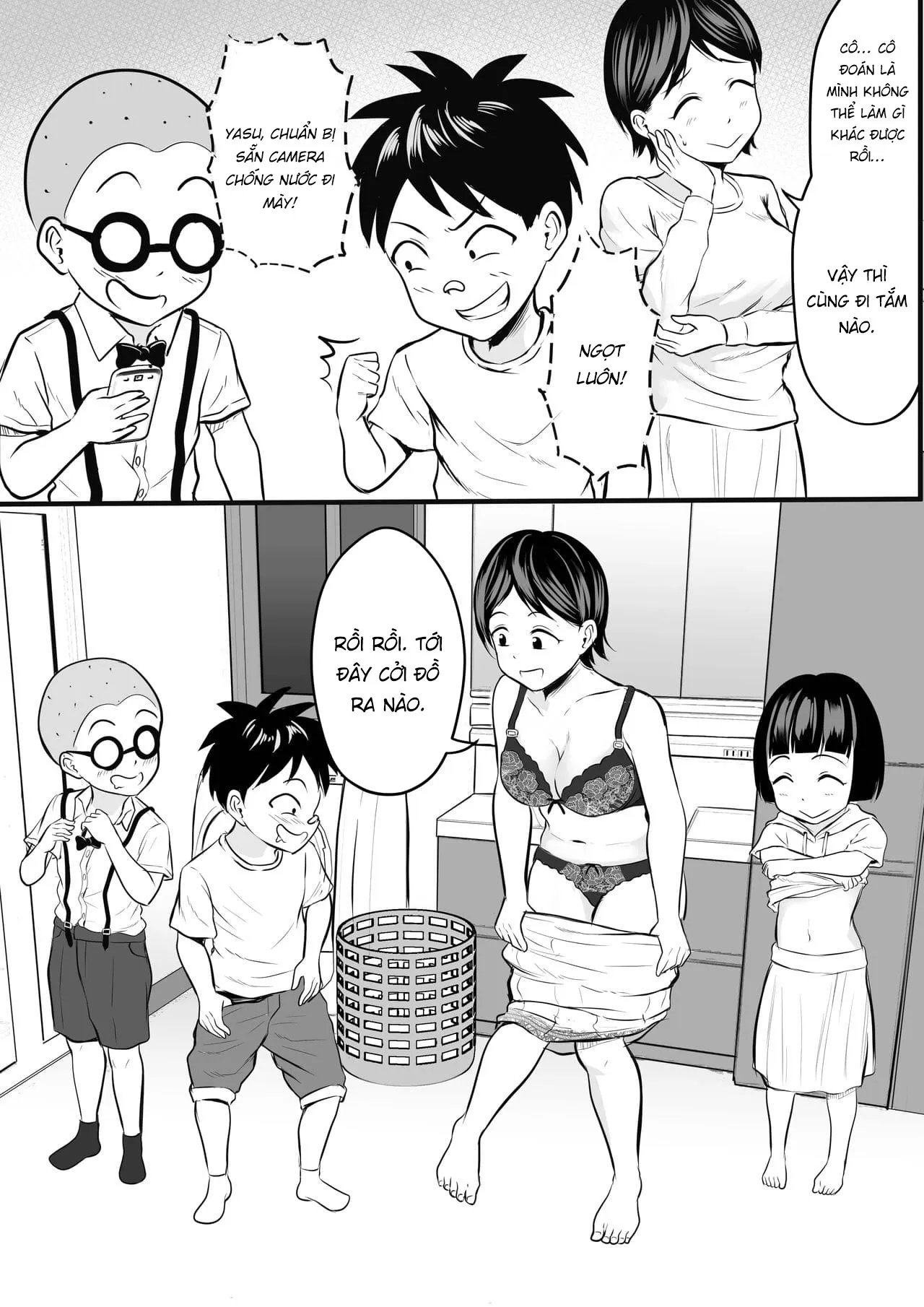 HentaiVN.net - Ảnh 9 - The Classmate's Mommy's Sex Tape Filming Mission [Doukyuusei no Mama o Hamedori Mission!] - Chap 1