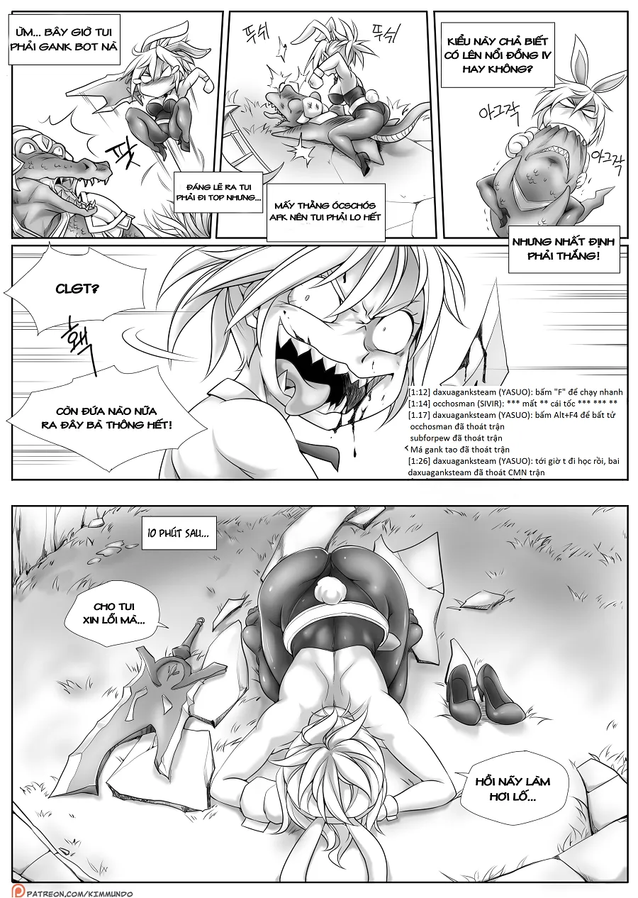 HentaiVN.net - Ảnh 4 - Kẹt ở đồng V (Liên Minh Huyền Thoại) [Hardstuck Bronze V] - Chap 1